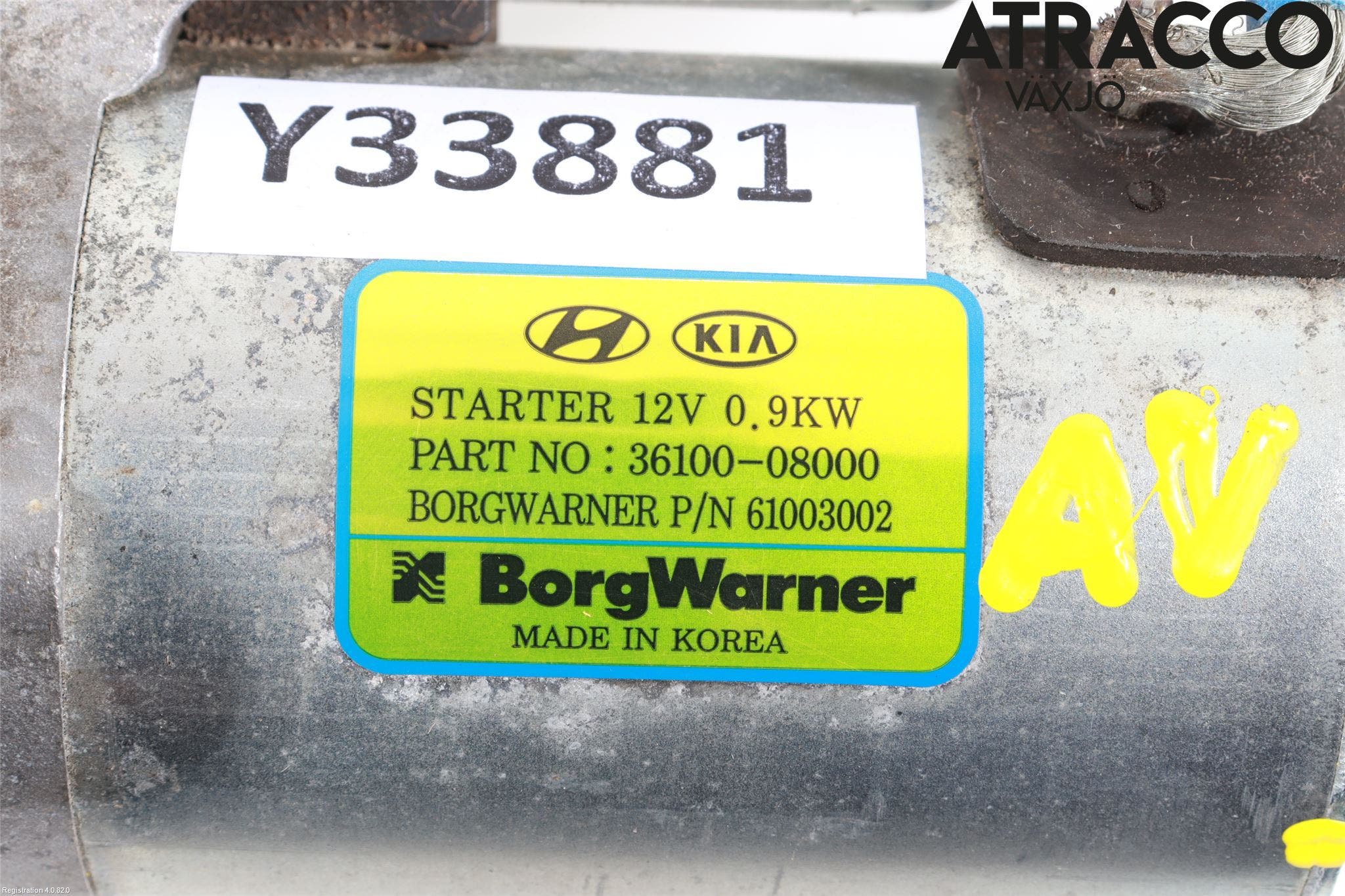 Hyundai BAYON BC3 21- Startmotor