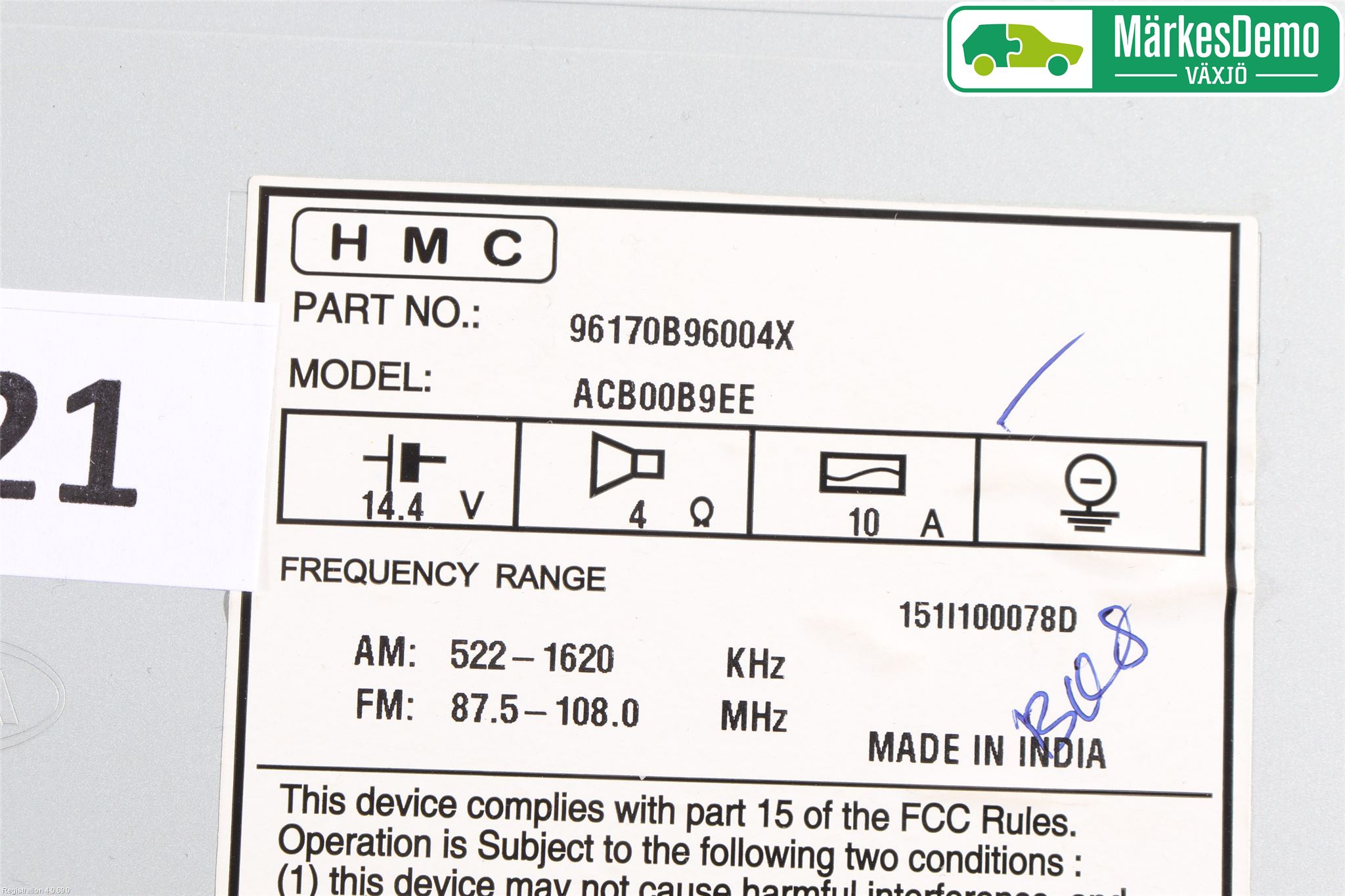 Hyundai i10 BA 17-20 Cd Radio - Multimediapanel
