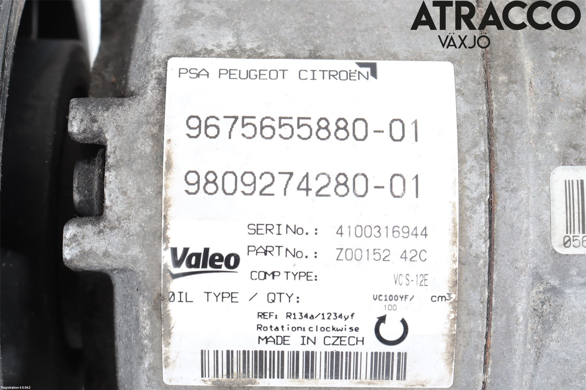 Peugeot 308 14-21 Ac Kompressor