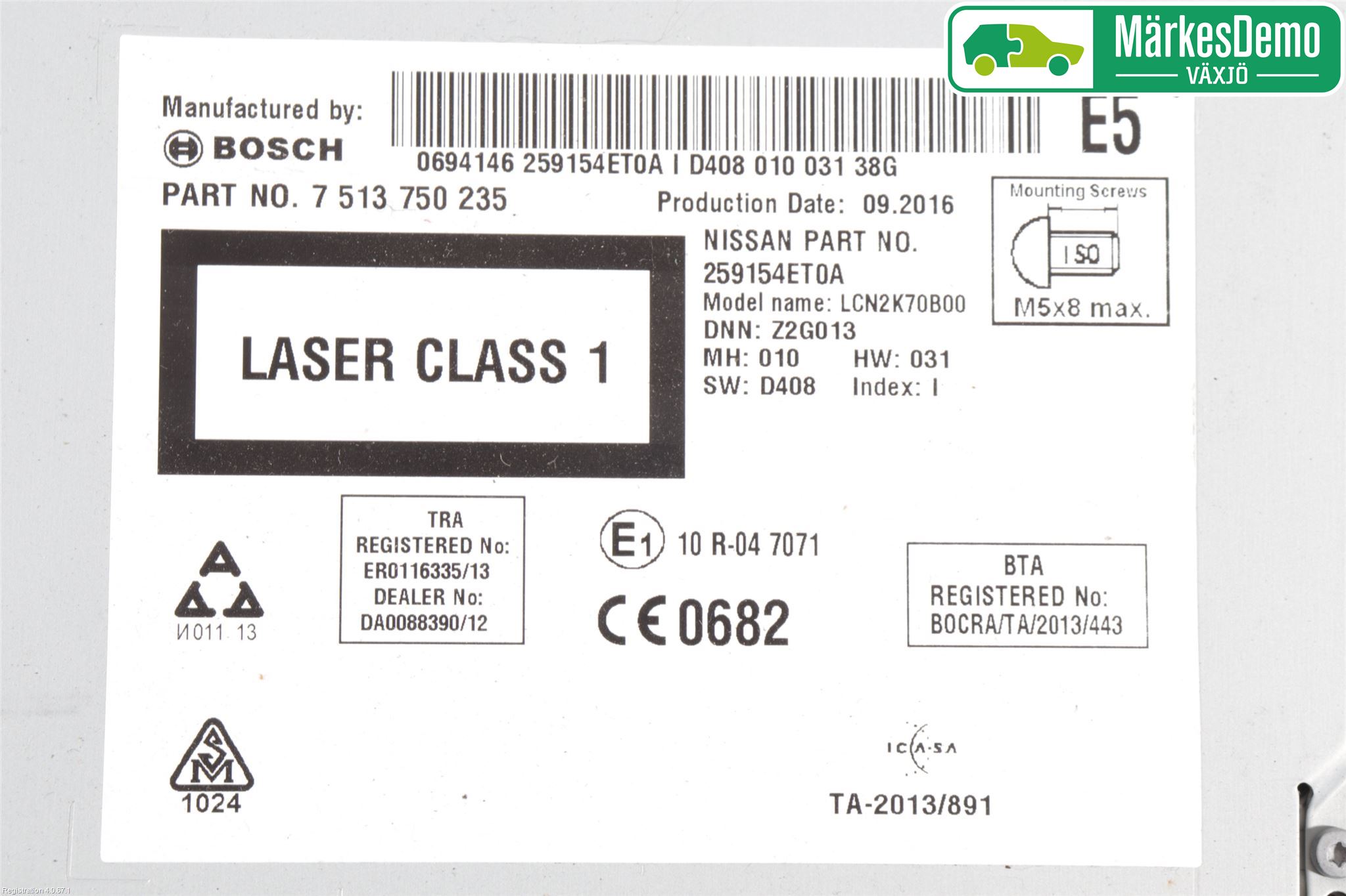 Nissan X-TRAIL 14-21 Cd Radio - Multimediapanel