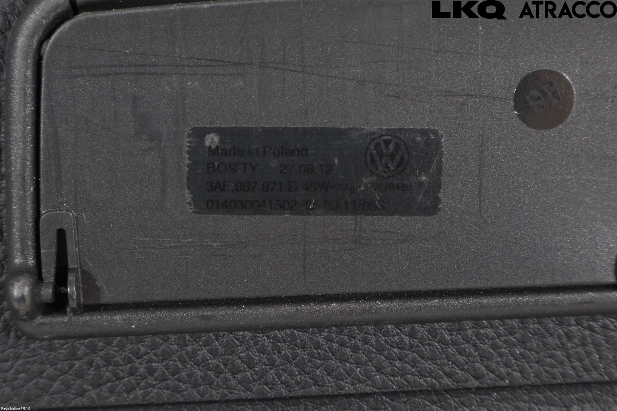 Volkswagen VW PASSAT 11-14 Insynskydd