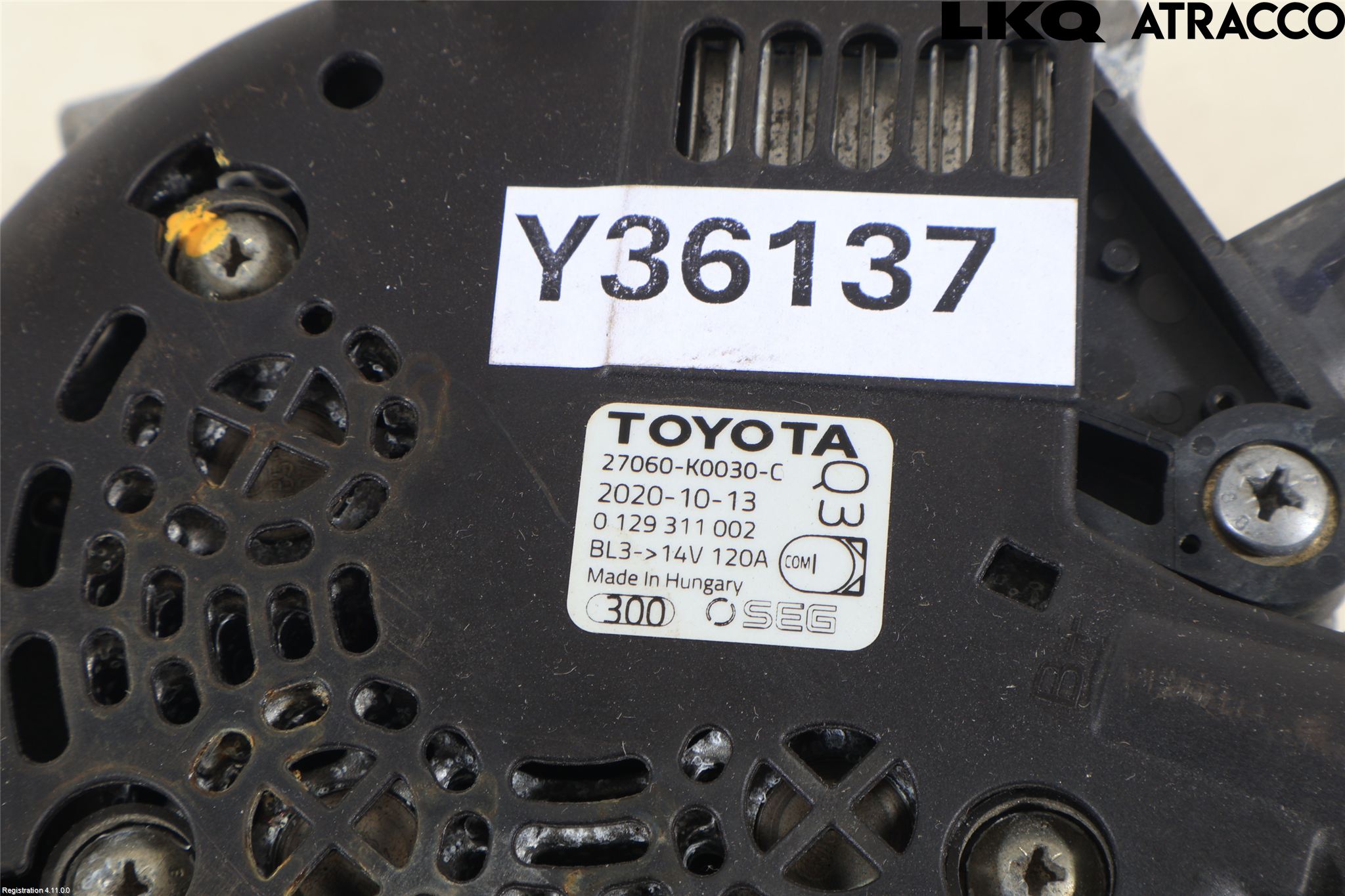 Toyota YARIS XP21 20- Generator