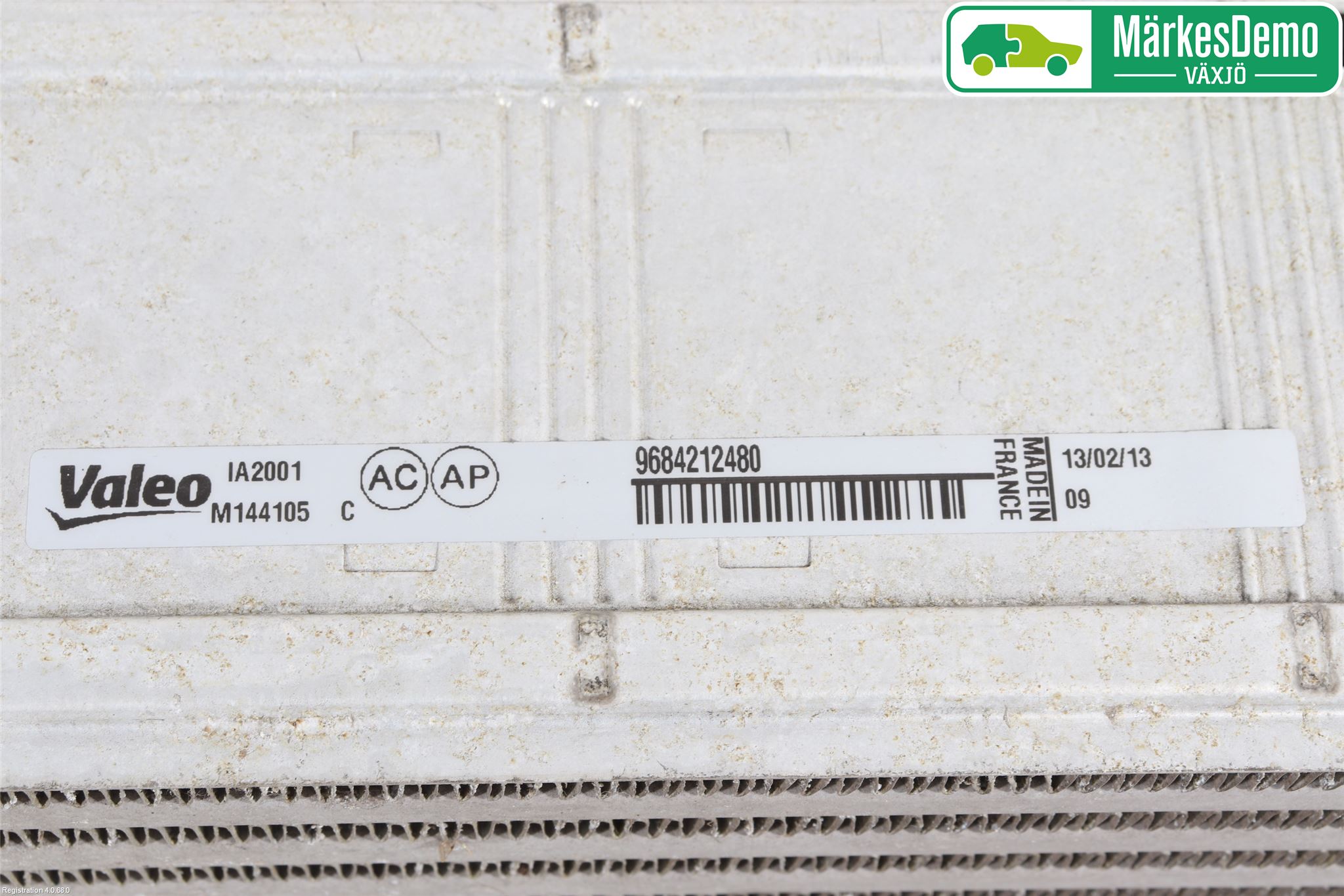 Citroen BERLINGO 08-18 Laddluft-Intercooler Kyl