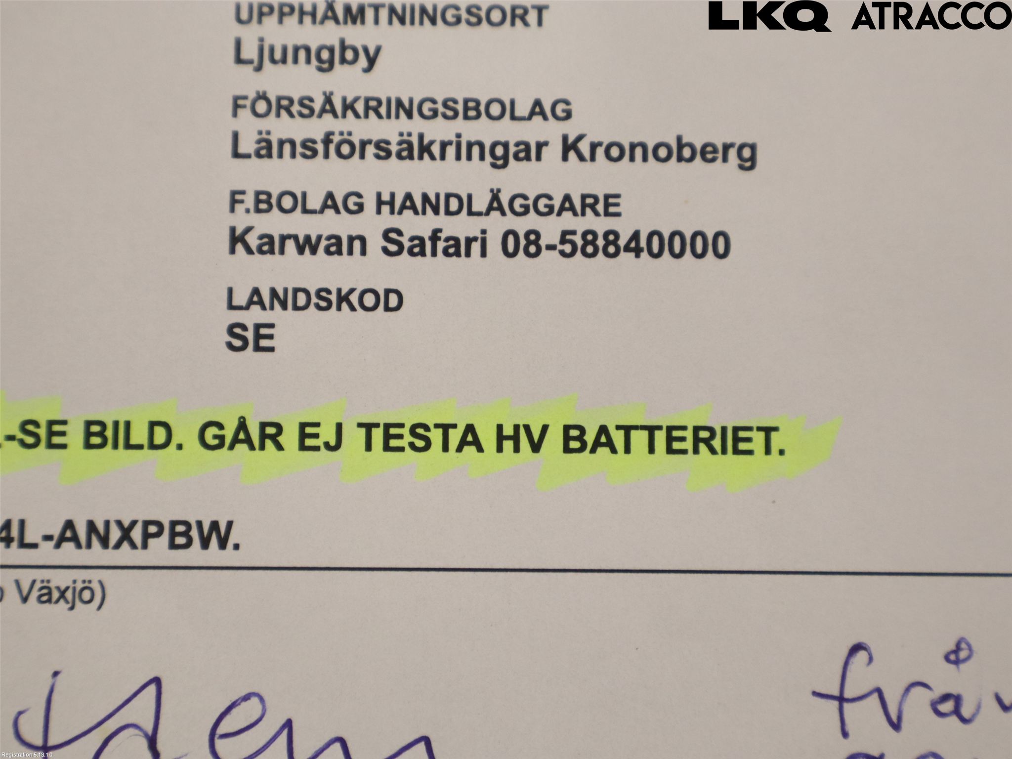 Toyota RAV4 19- Batteri Högspänning
