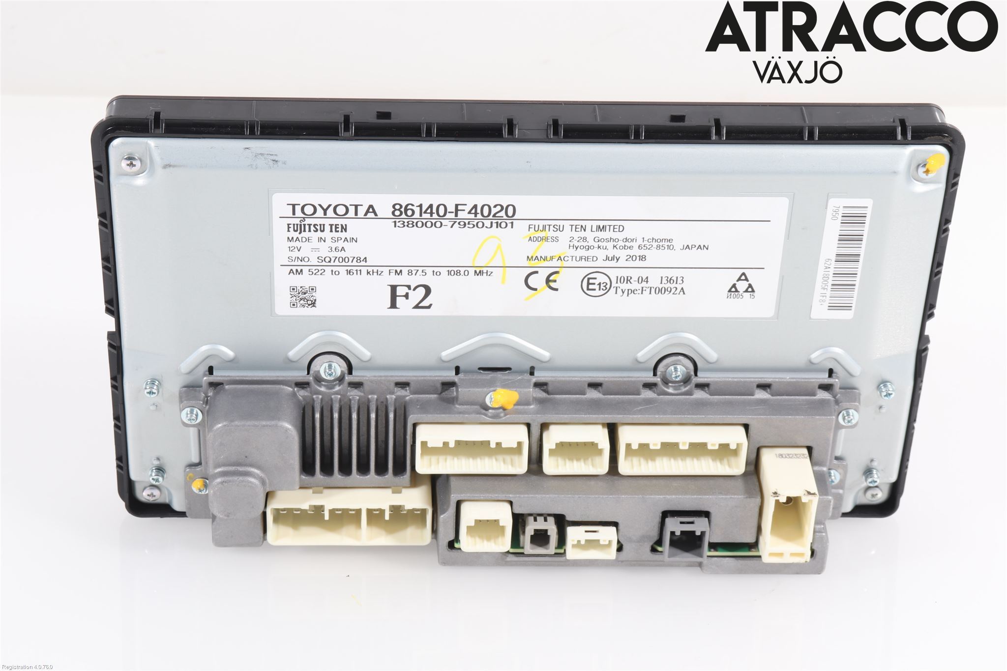 Toyota C-HR 16-23 Cd Radio - Multimediapanel