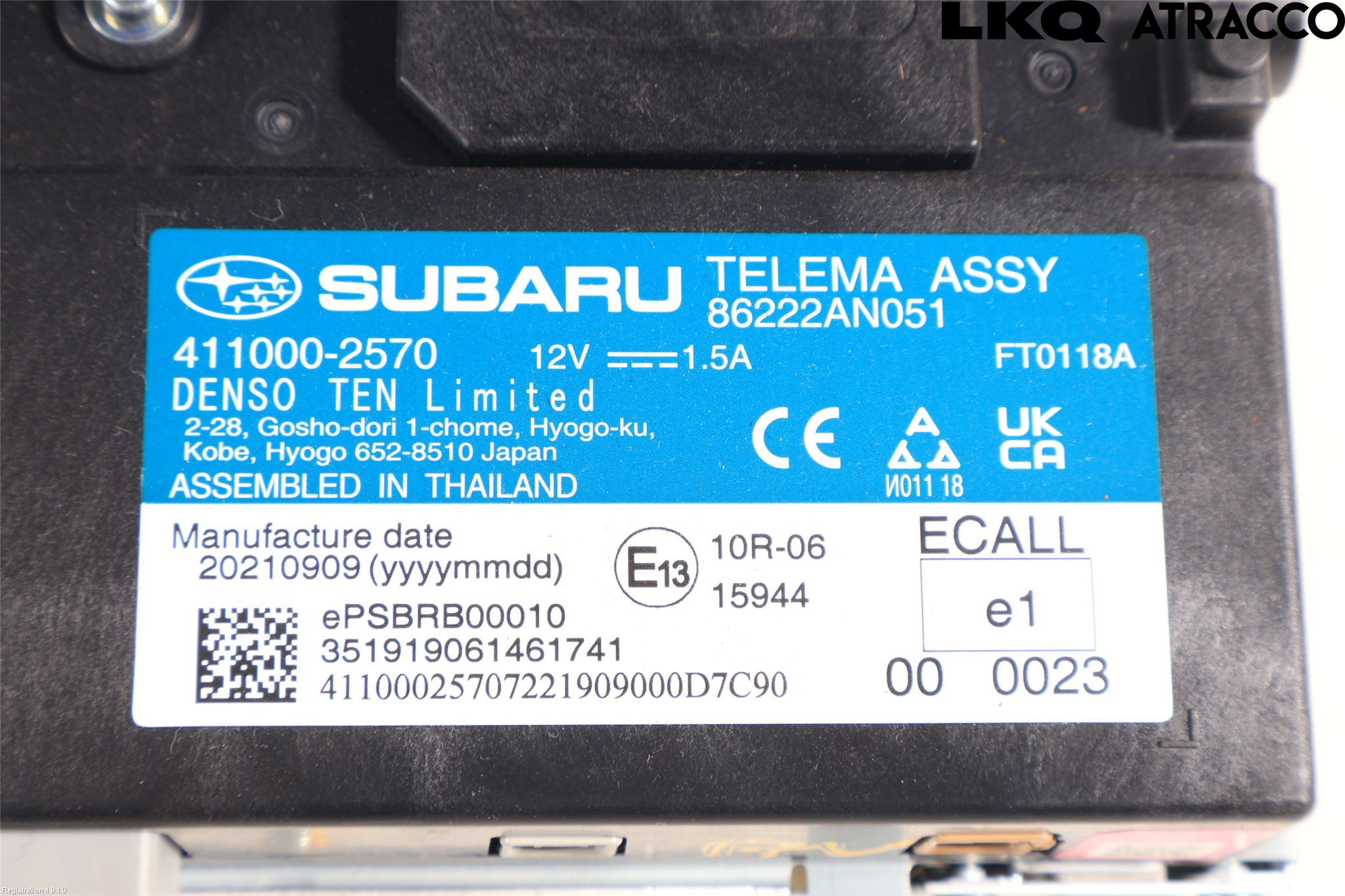 Subaru OUTBACK 21- Cd Radio - Multimediapanel