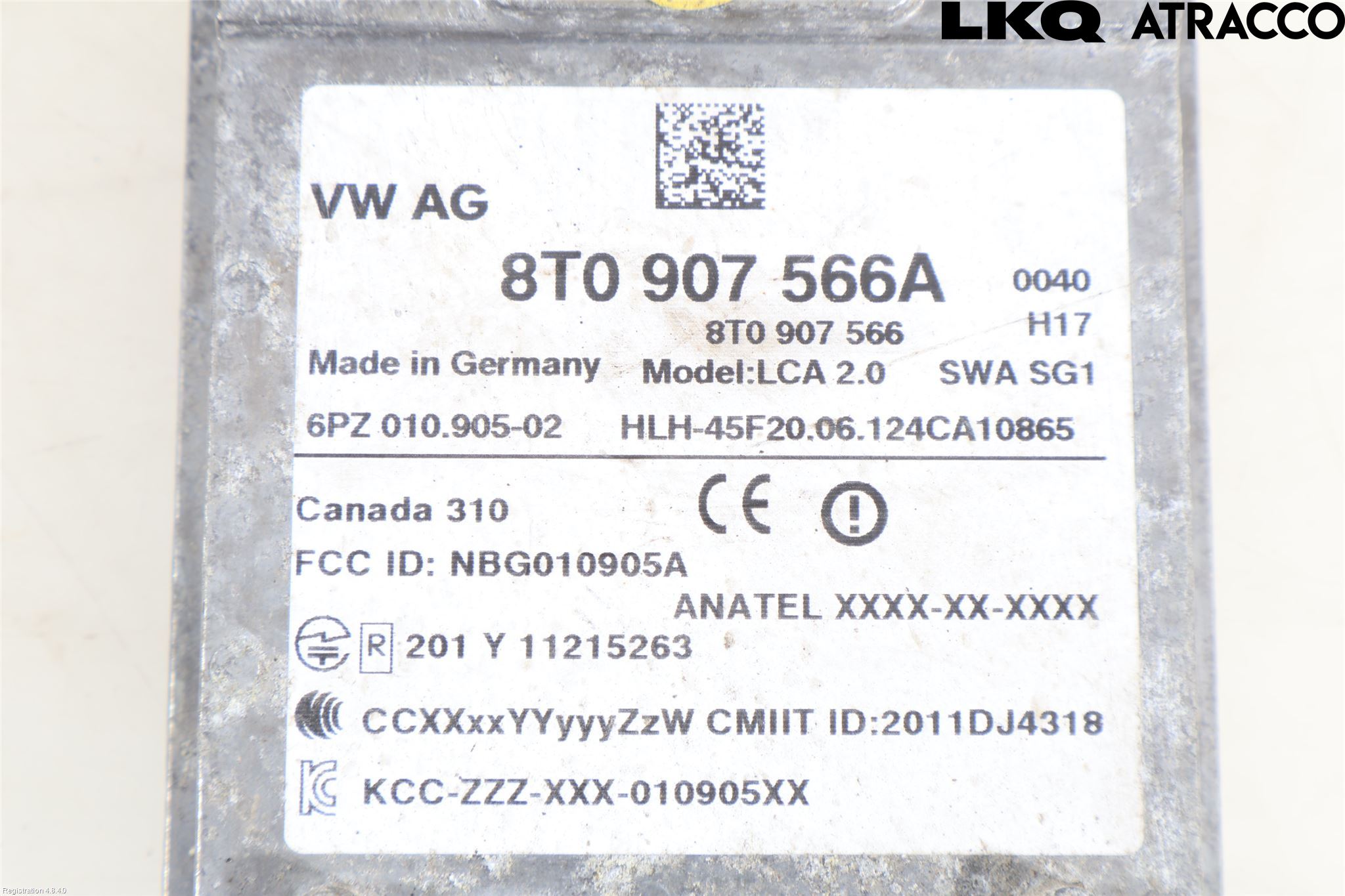 Audi A5 07-16 Sensor Aktivt Kollisionsskydd