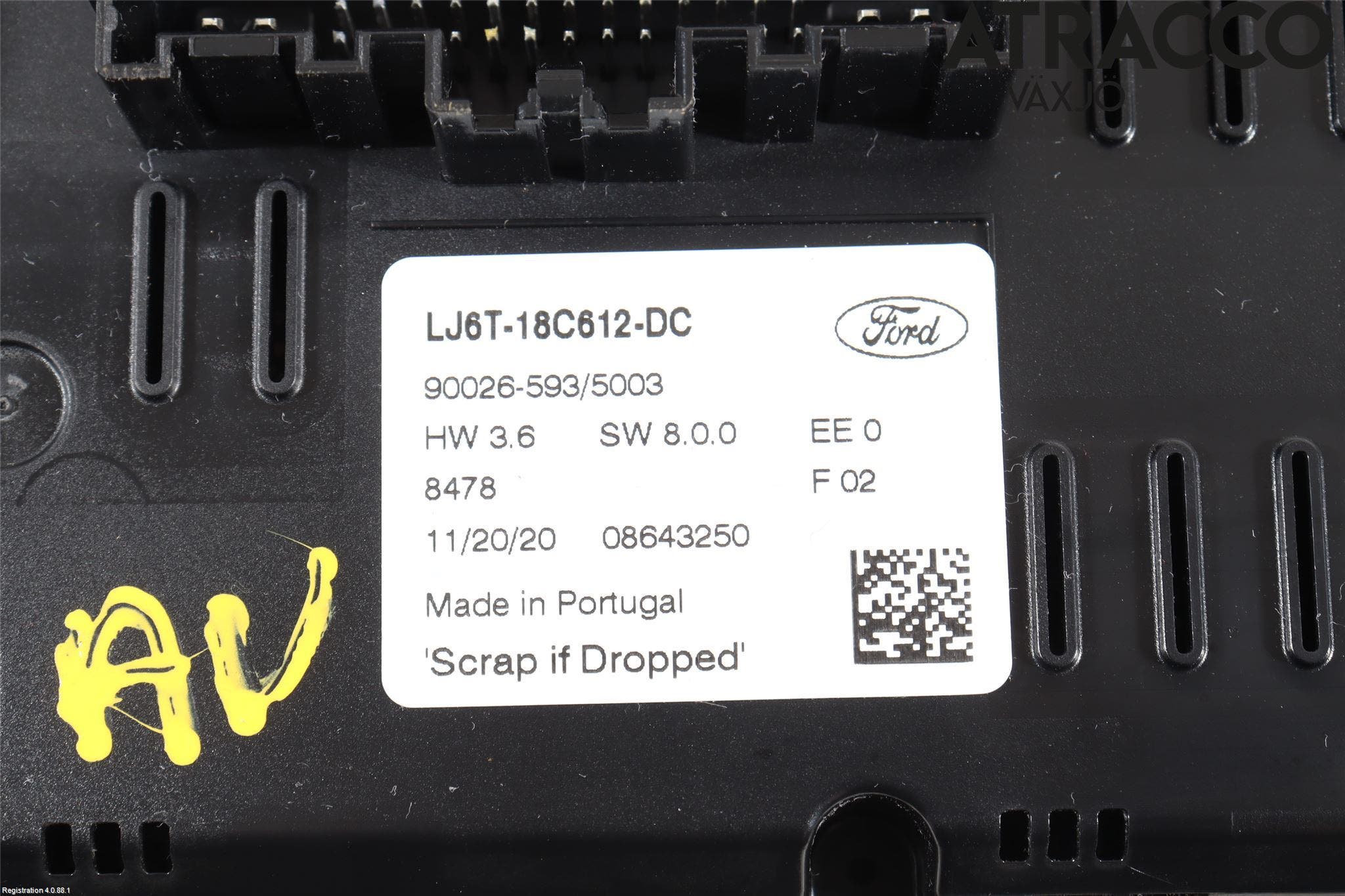 Ford KUGA/KUGA PHEZ/FHEV 20- Ac Styrenhet Ac Manöveren