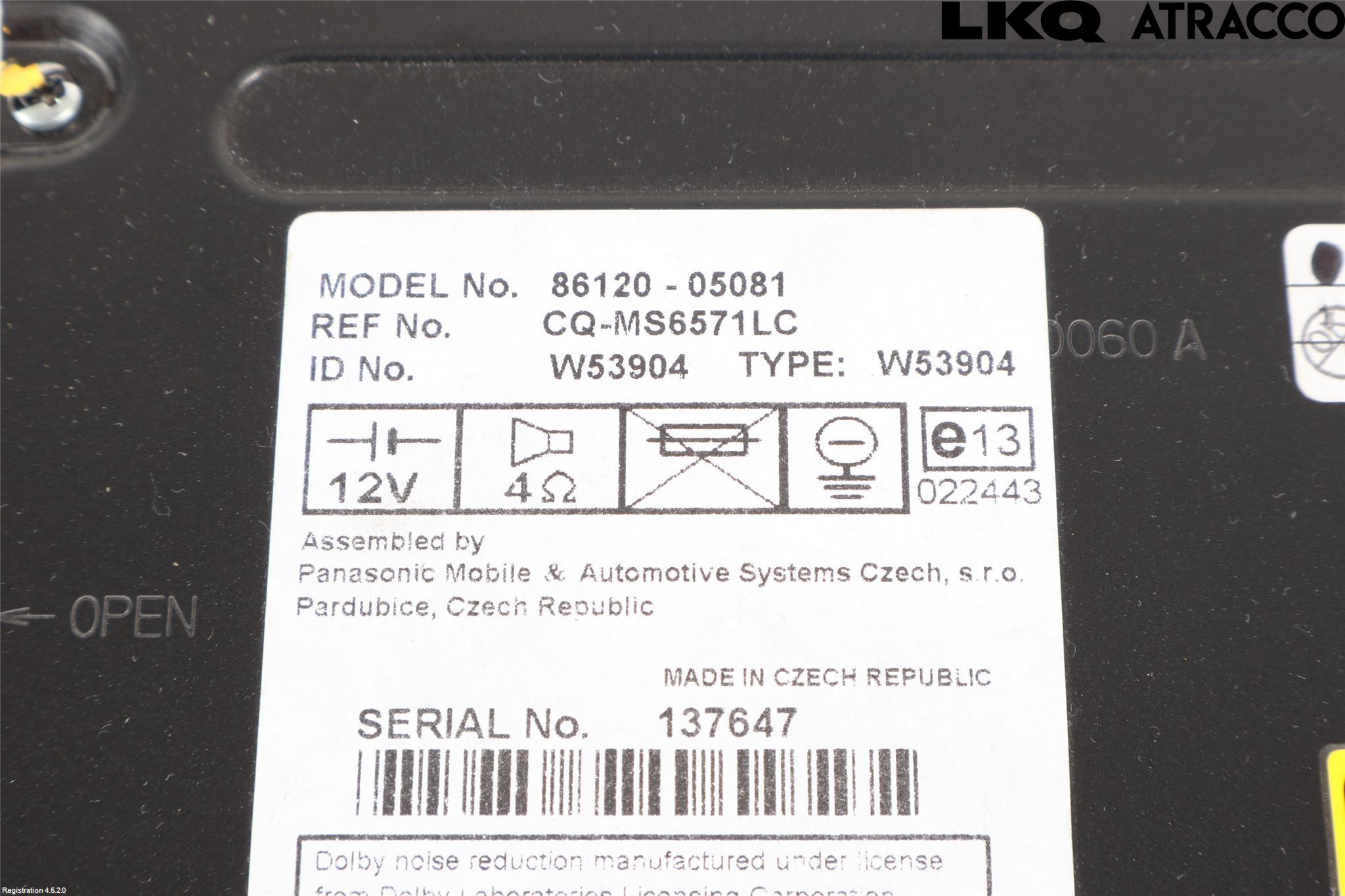 Toyota AVENSIS 03-06 Cd Radio - Multimediapanel