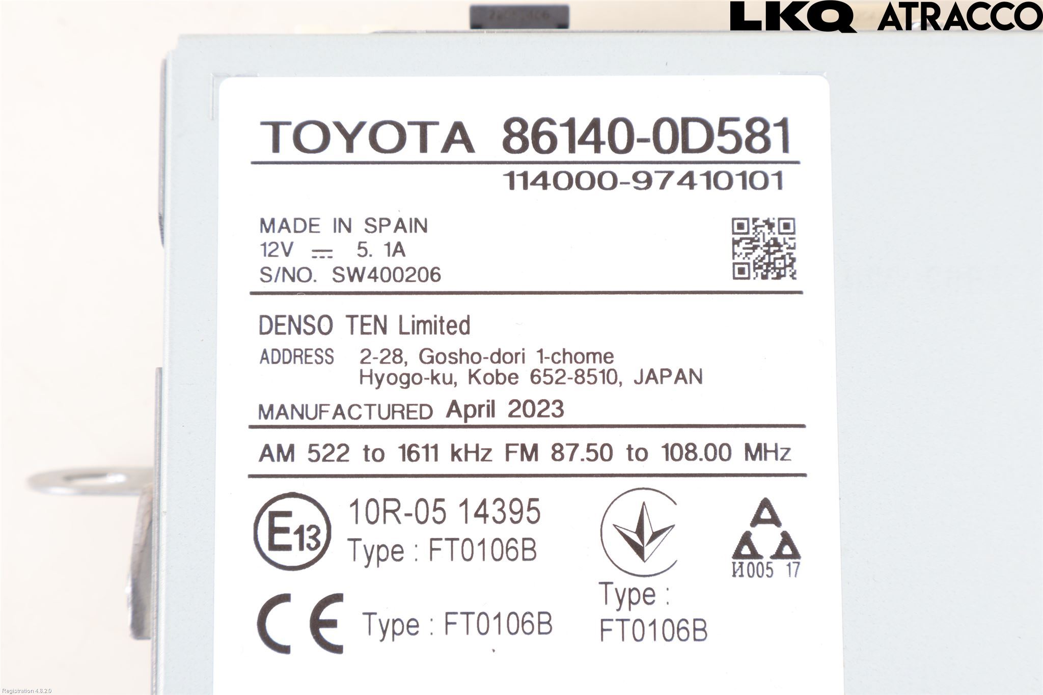 Toyota YARIS XP21 20- Cd Radio - Multimediapanel