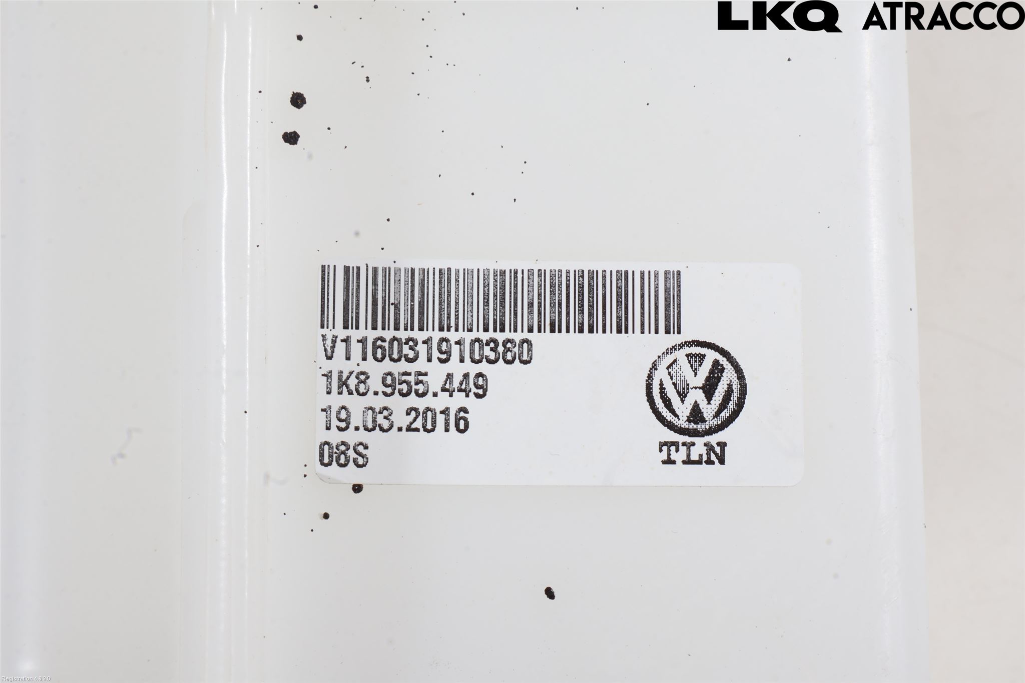 Volkswagen VW SCIROCCO 09-17 Spolartank Vindruta-Strål