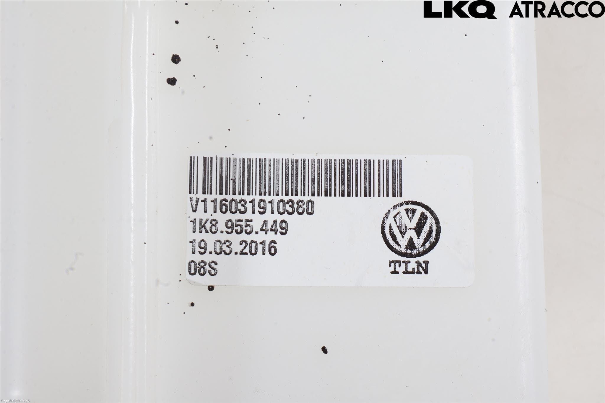 Volkswagen VW SCIROCCO 09-17 Spolartank Vindruta-Strål