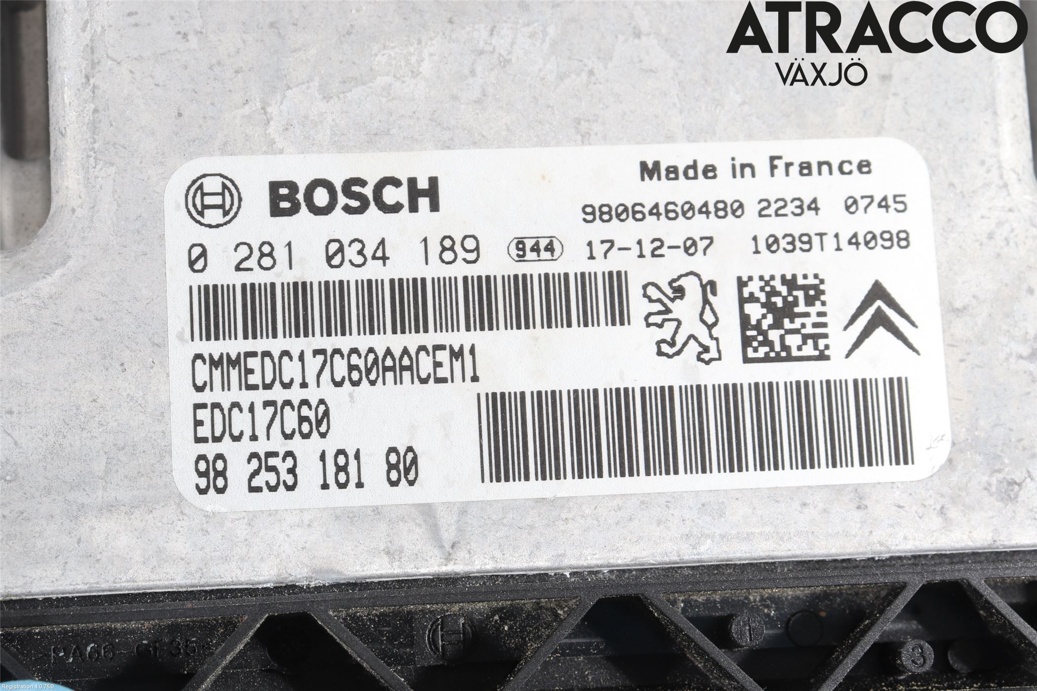 Peugeot PARTNER 16-18 Styrenhet Insprut Bensin