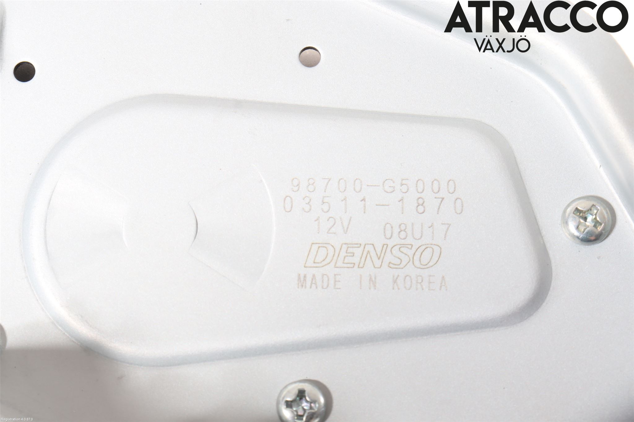 Kia NIRO (DE) 17-22 Torkarmotor Baklucka
