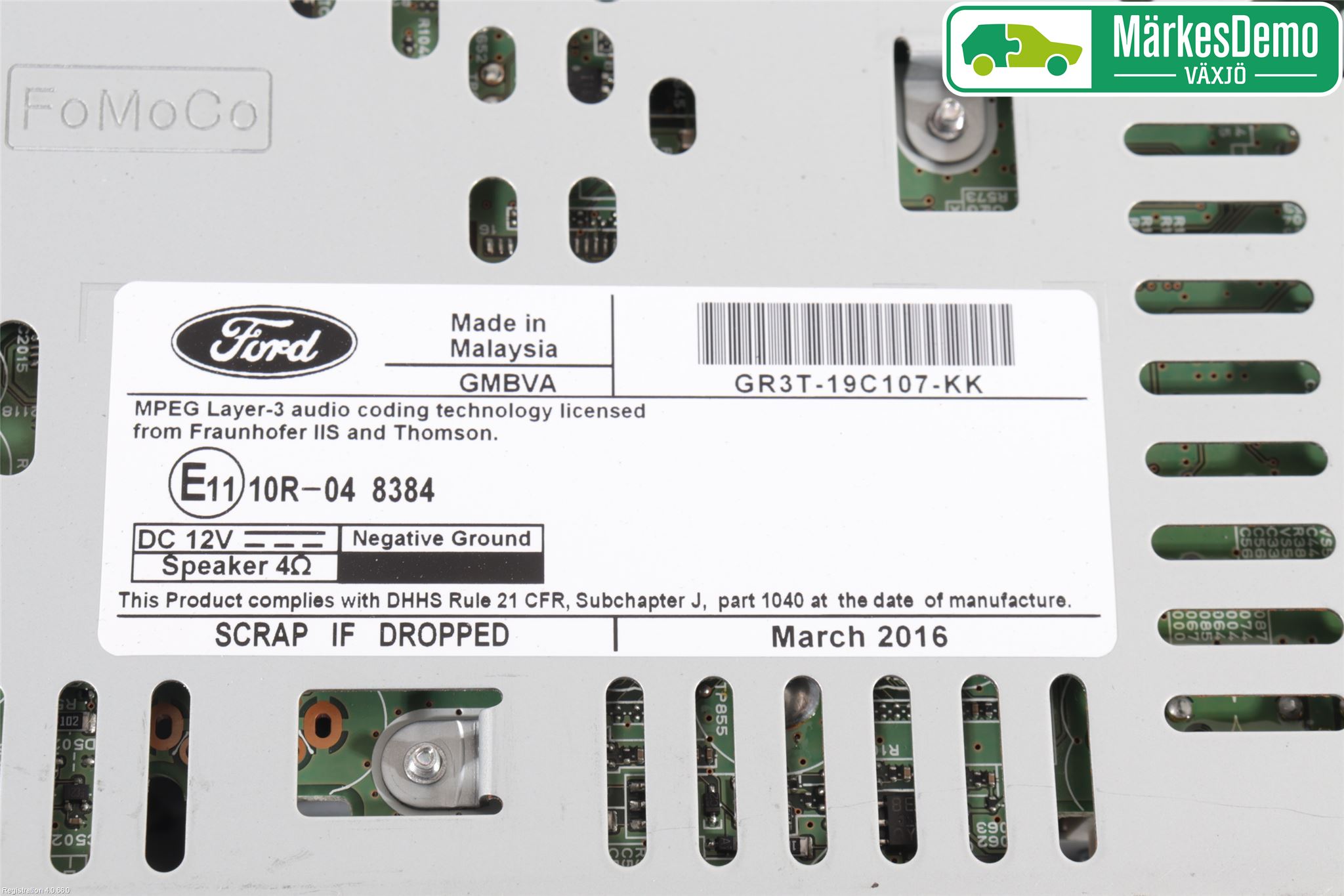 Ford MUSTANG VI 15-22 Cd Radio - Multimediapanel