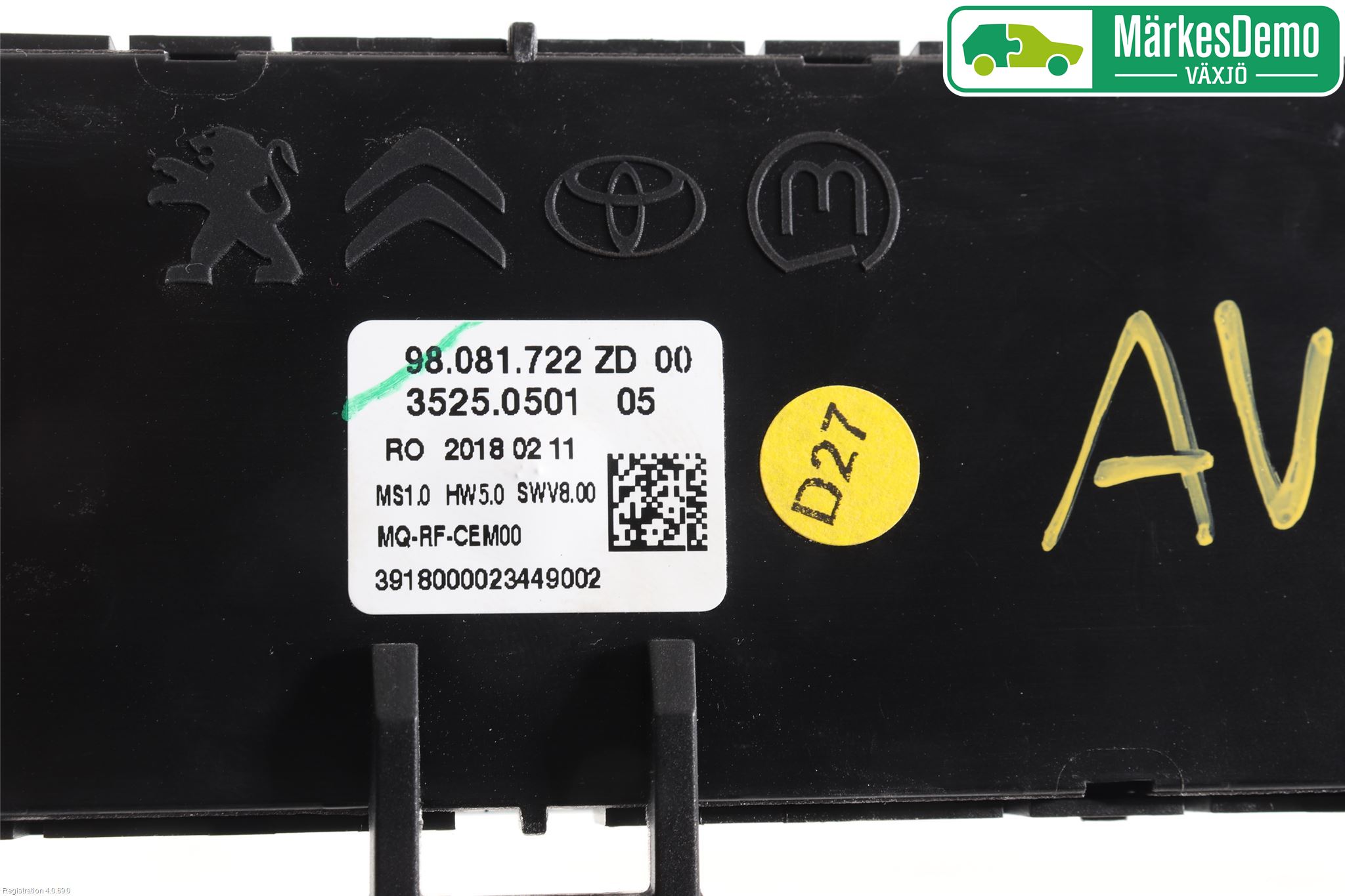 Toyota PROACE II 16- Ac Styrenhet Ac Manöveren