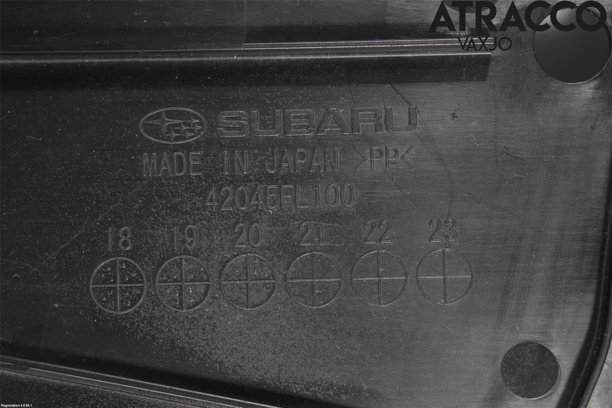 Subaru XV 18-22 Hasplåt Plåt-Plast