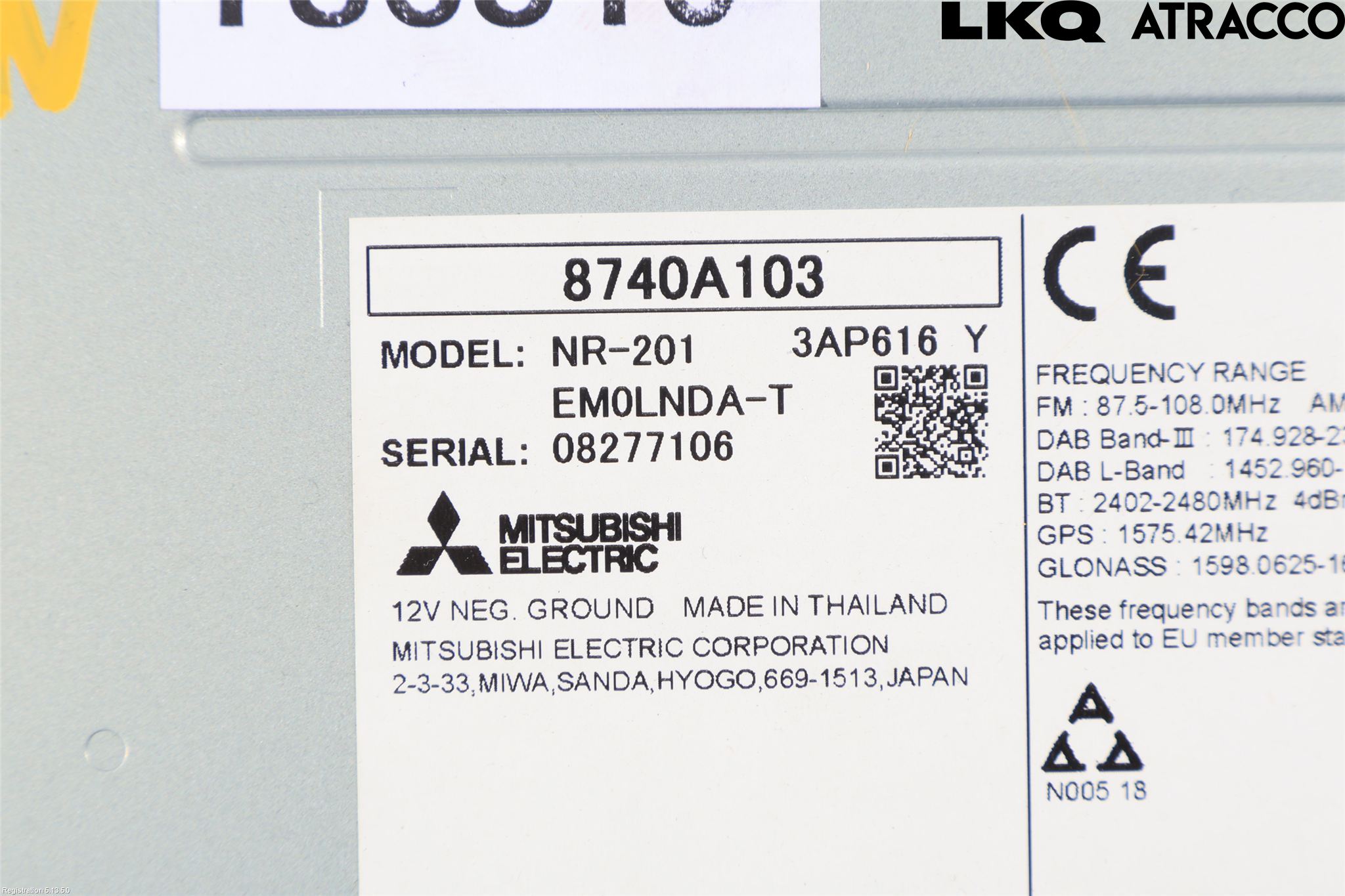 Mitsubishi OUTLANDER 13-21 Multifunktionsdisplay