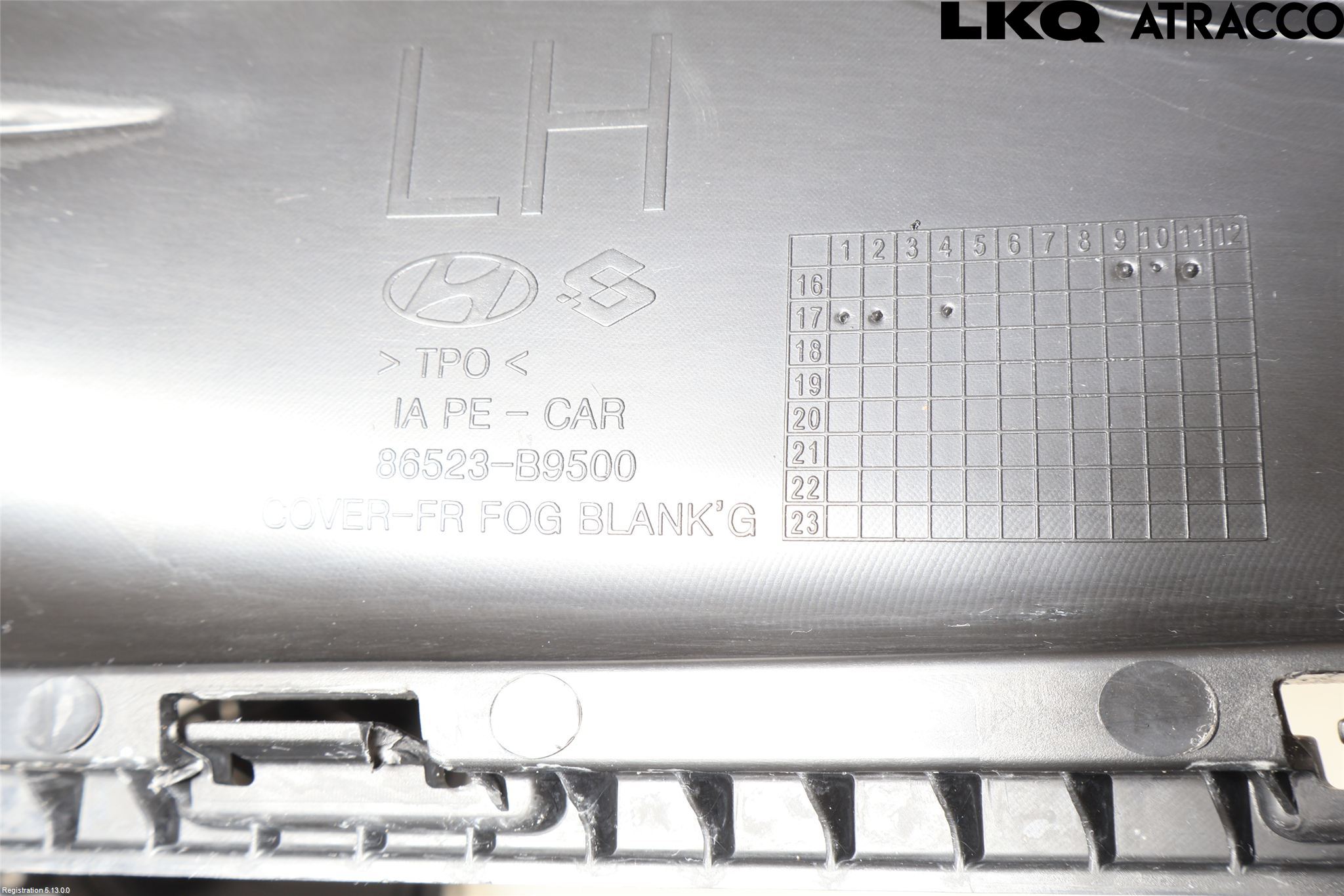 Hyundai i10 BA 17-20 Stötfångardel Fram Vä