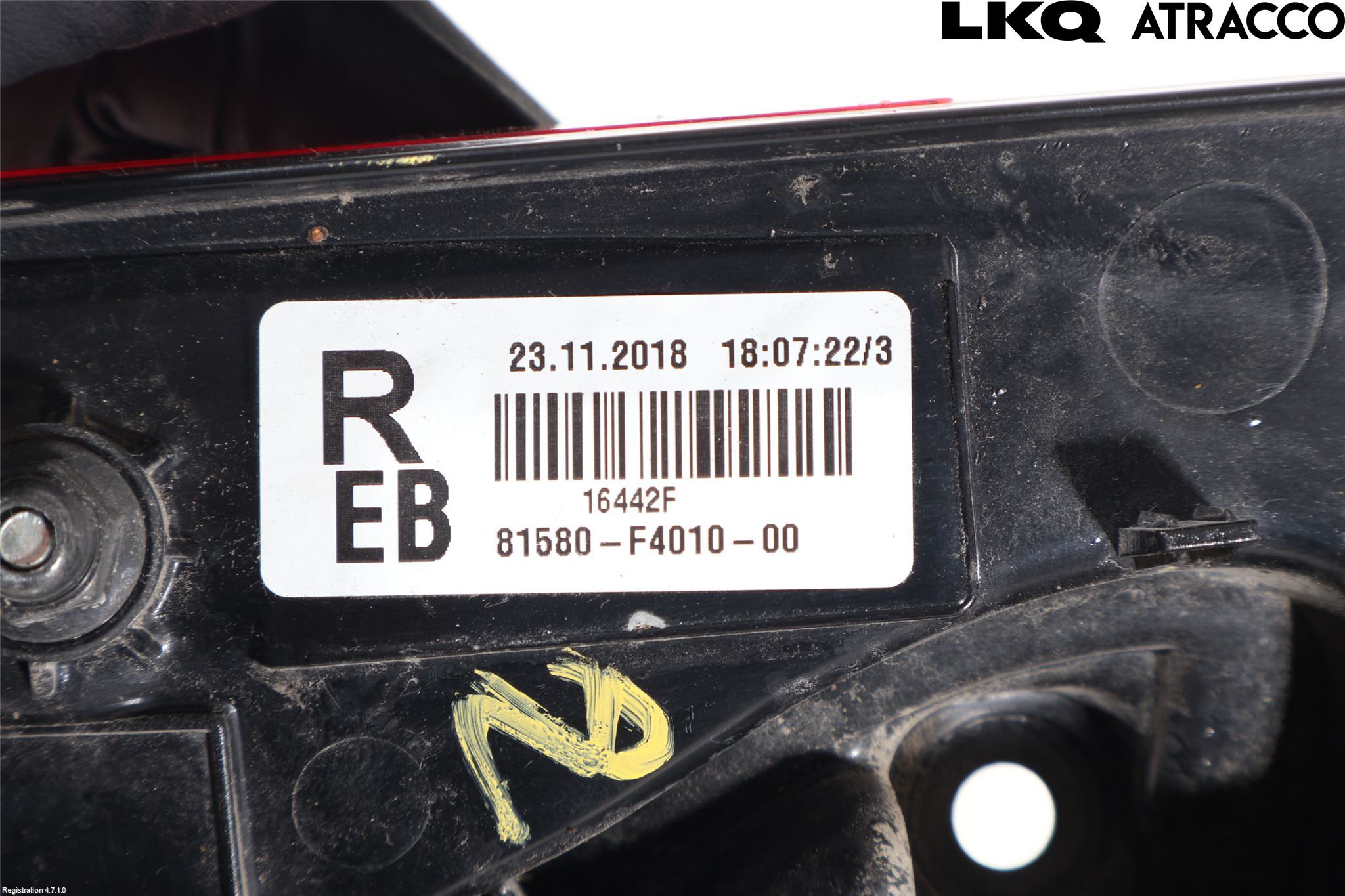 Toyota C-HR 16-23 Bakljus Lucka Hö