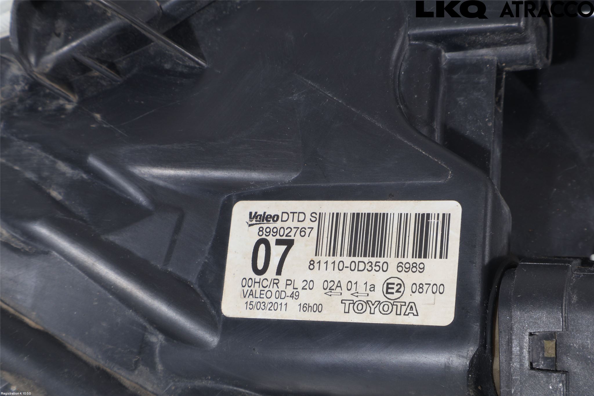 Toyota YARIS XP90 06-11 Strålkastare Höger