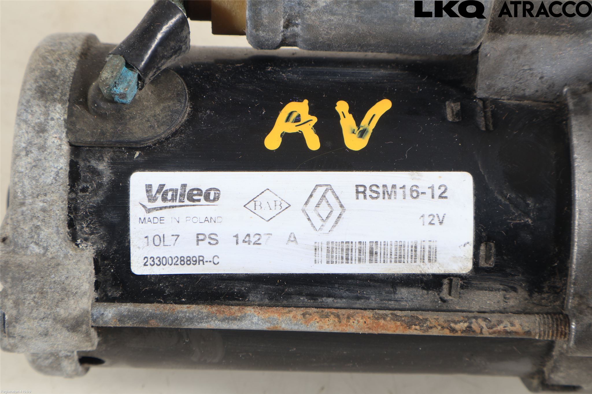 Renault TRAFIC/E-TECH 15- Startmotor Diesel