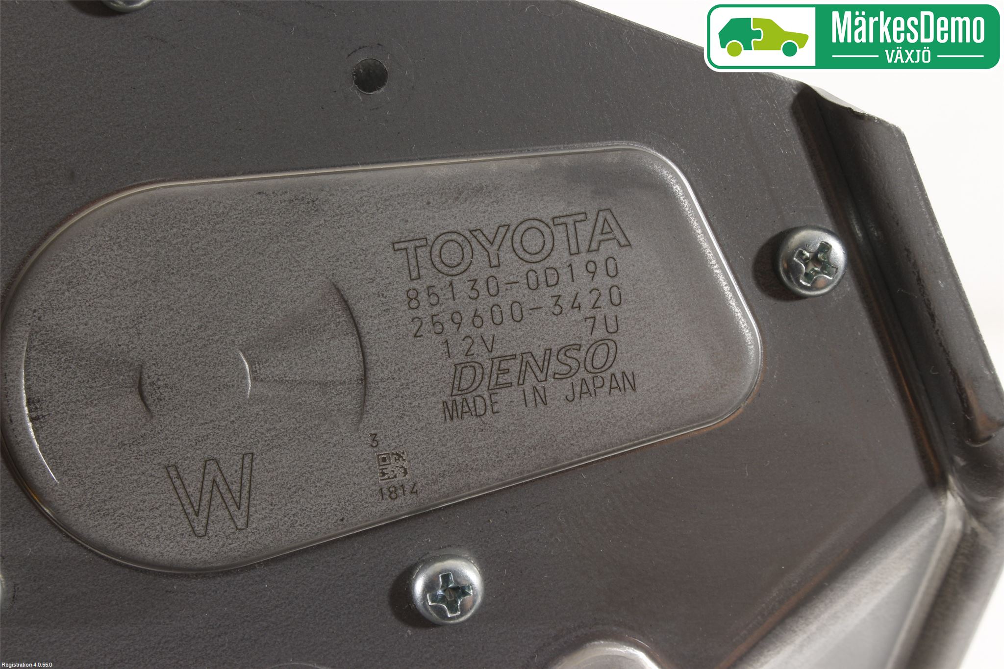 Toyota YARIS XP130 15-20 Torkarmotor Baklucka