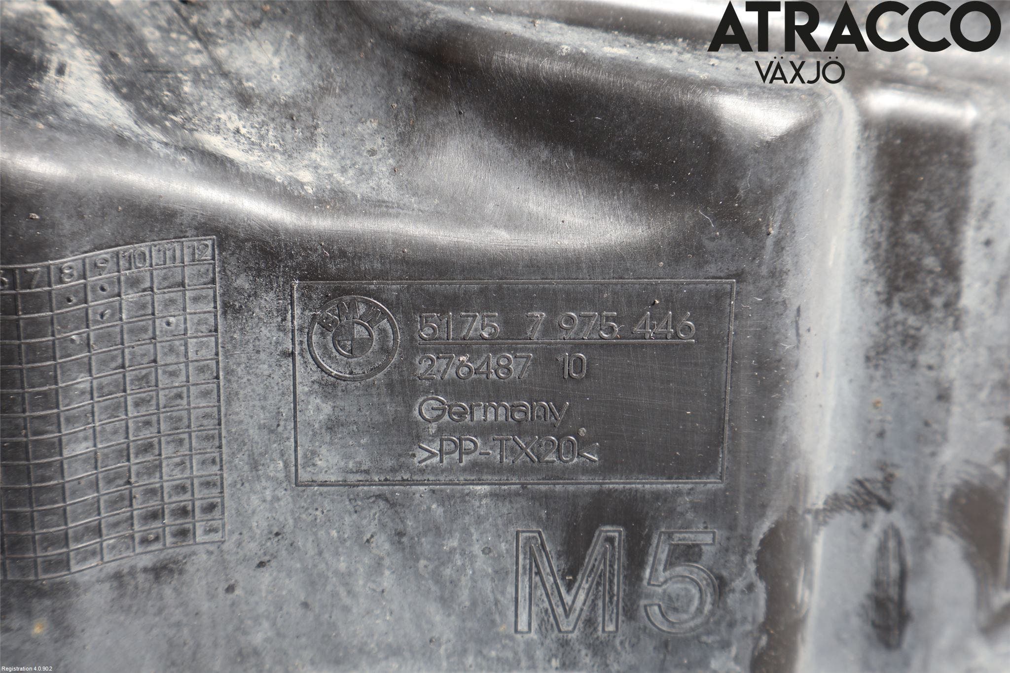 BMW 5 F10/F11/F18 09-17 Deflektor Plåt-Plast Kylning