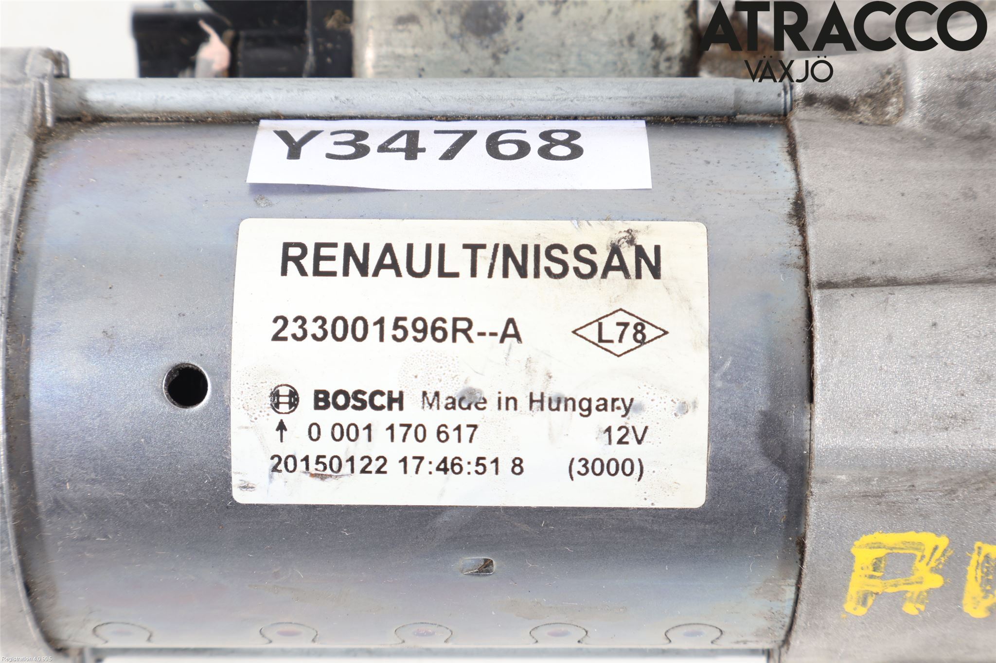 Nissan QASHQAI 14-17 Startmotor Diesel