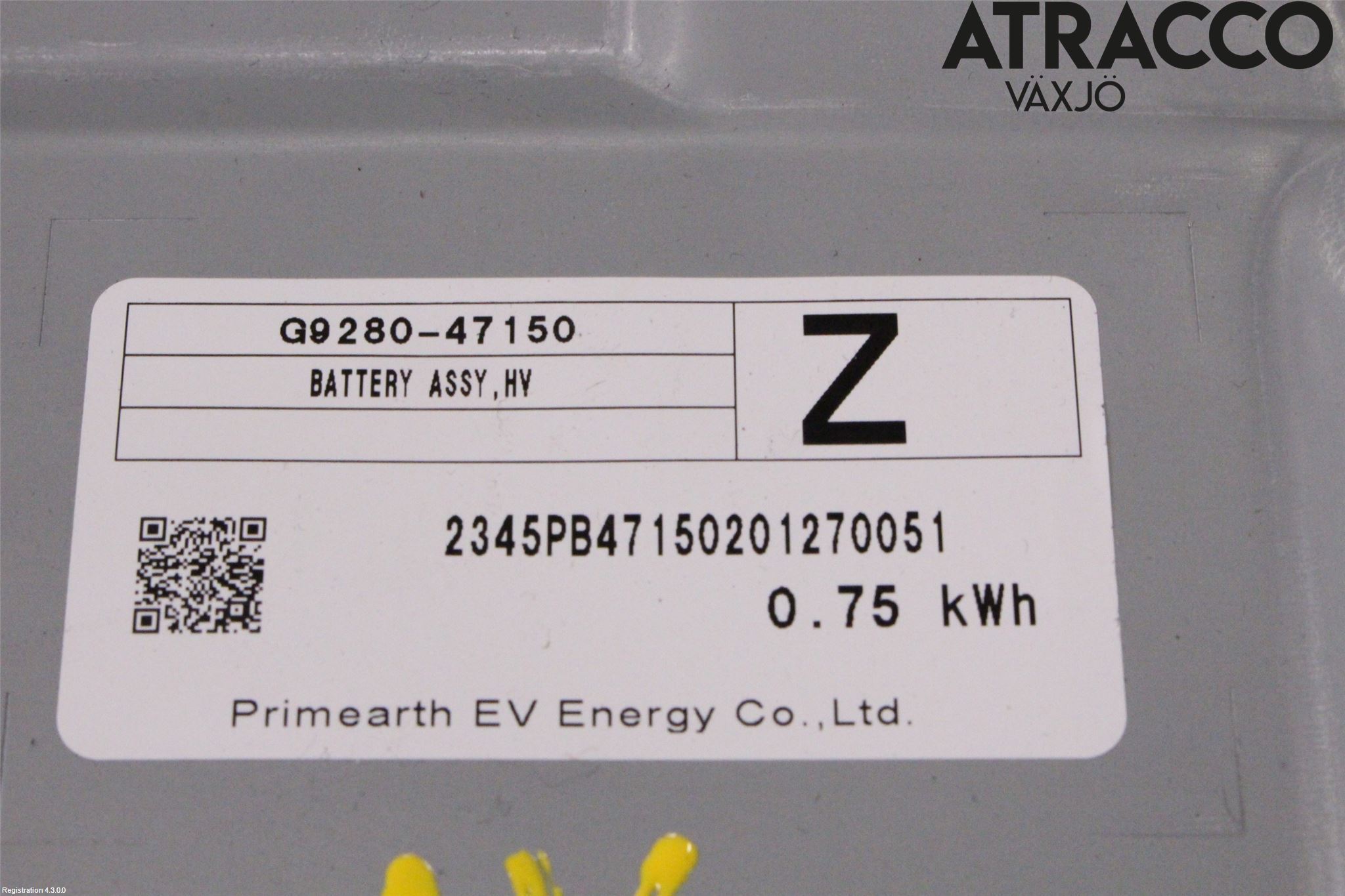 Toyota C-HR 16-23 Batteri Högspänning