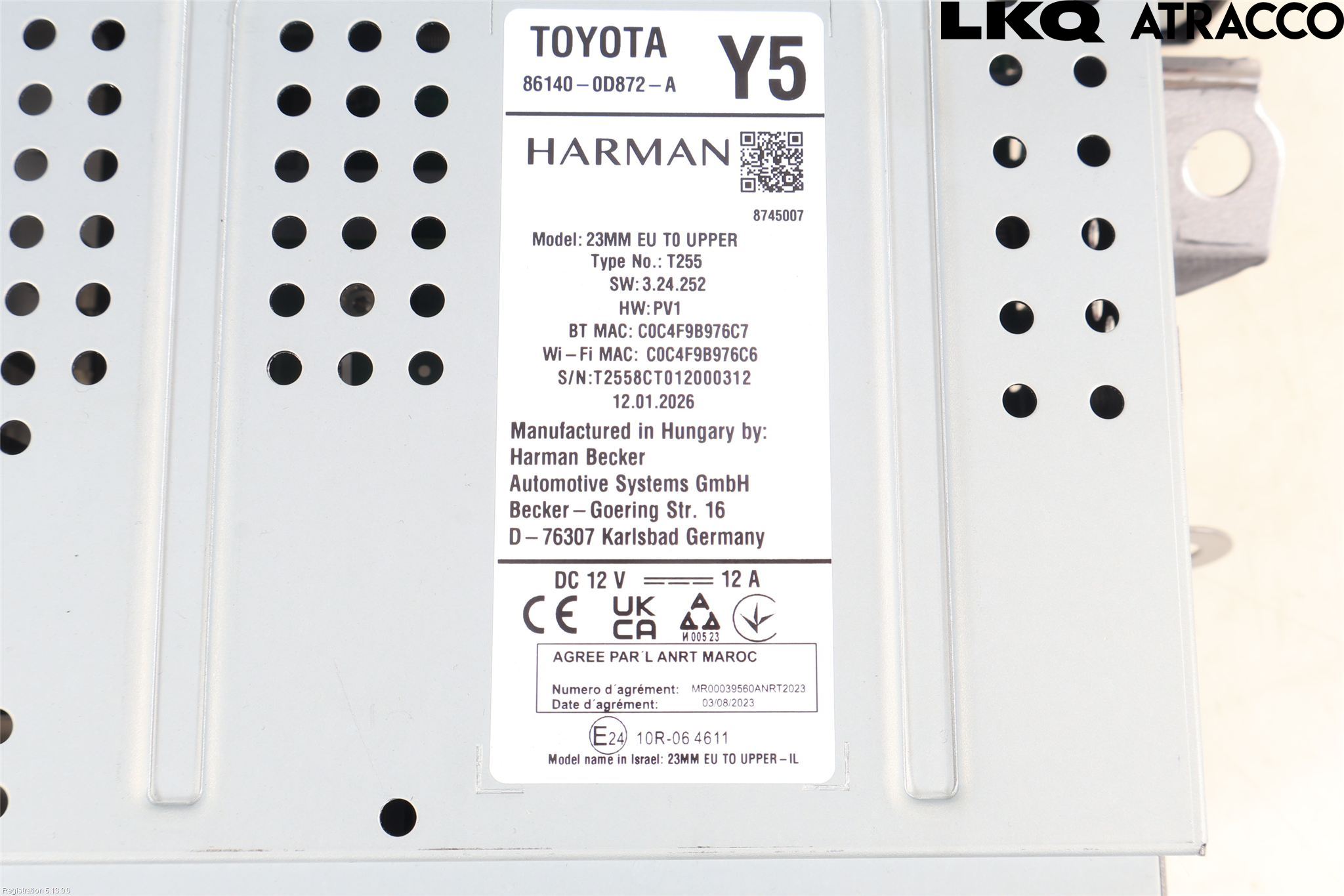 Toyota YARIS XP21 20- Cd Radio - Multimediapanel