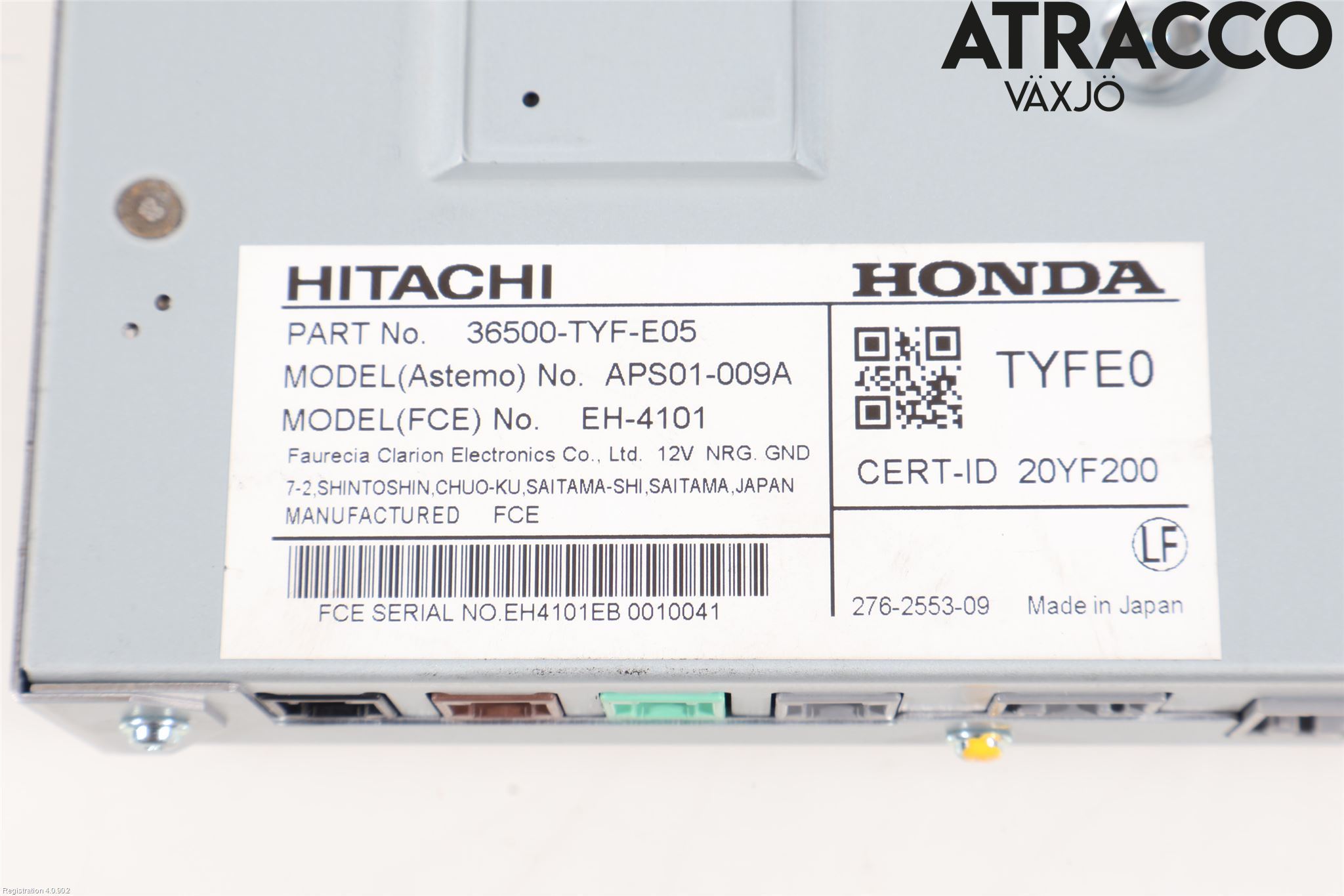 Honda E 20-23 Styrenhet Övrigt