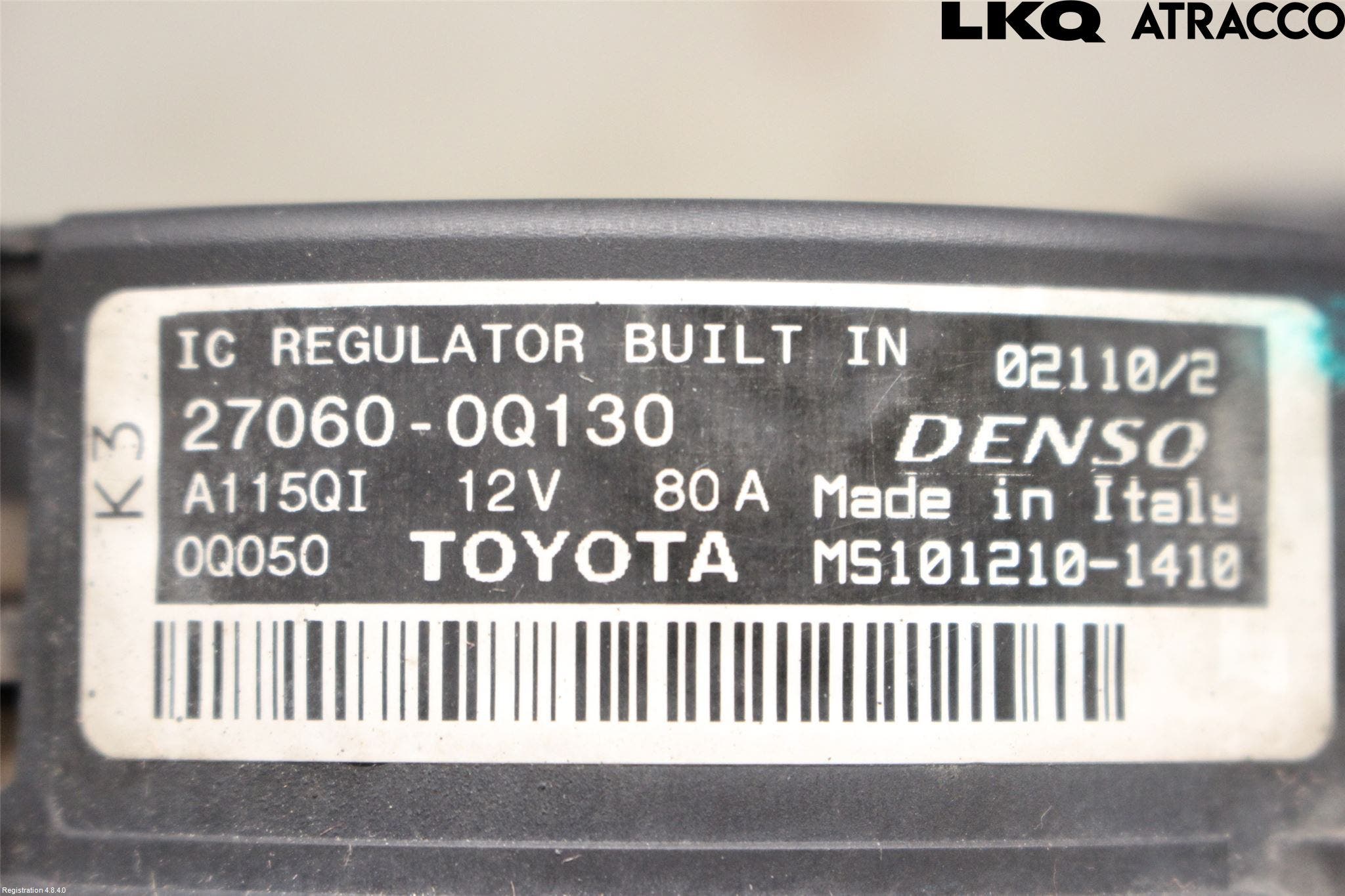 Toyota AYGO 06-14 Generator