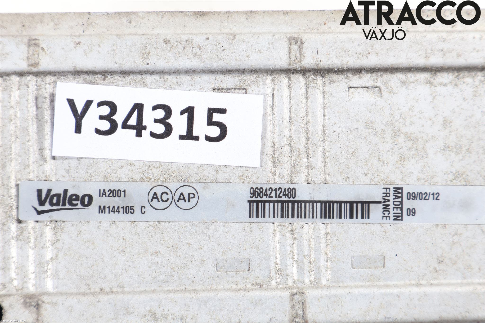 Citroen BERLINGO 08-18 Laddluft-Intercooler Kyl