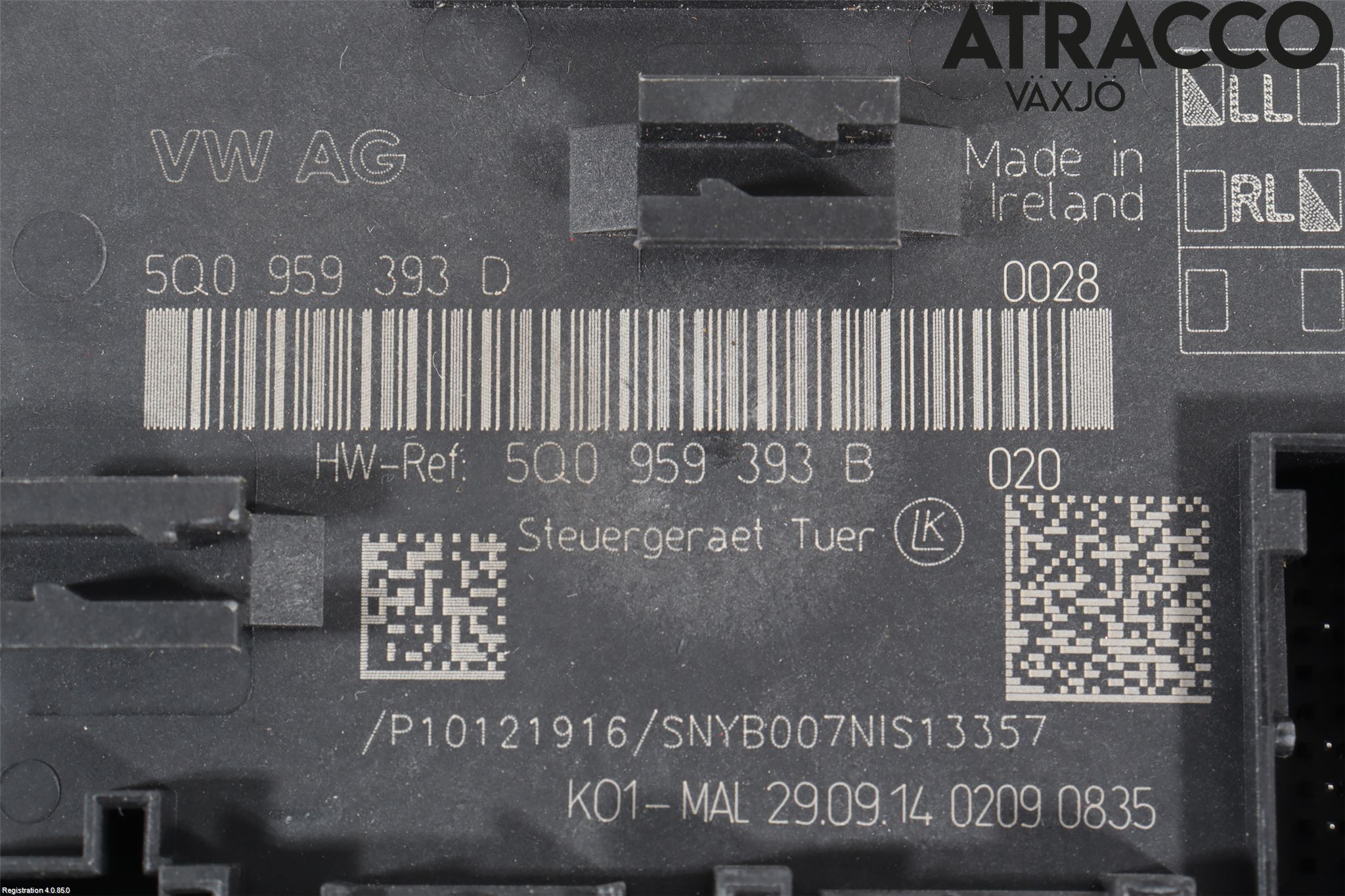 Volkswagen VW GOLF / E-GOLF VII 13-20 Styrenhet Dörr