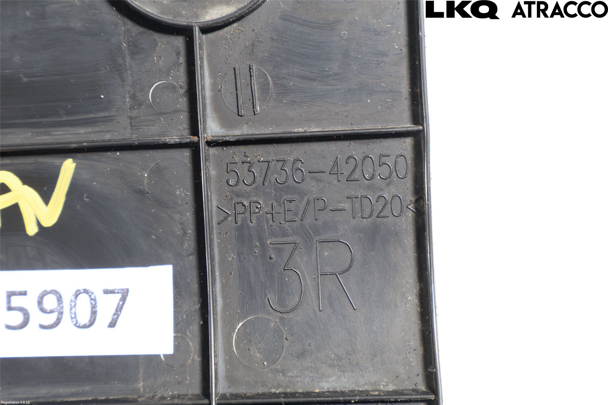 Toyota RAV4 19- Hasplåt Plåt-Plast