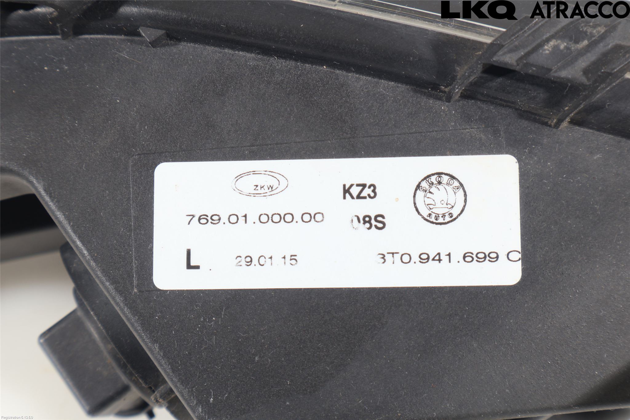 Skoda SUPERB 09-15 Dimljus-Varselljus Fram