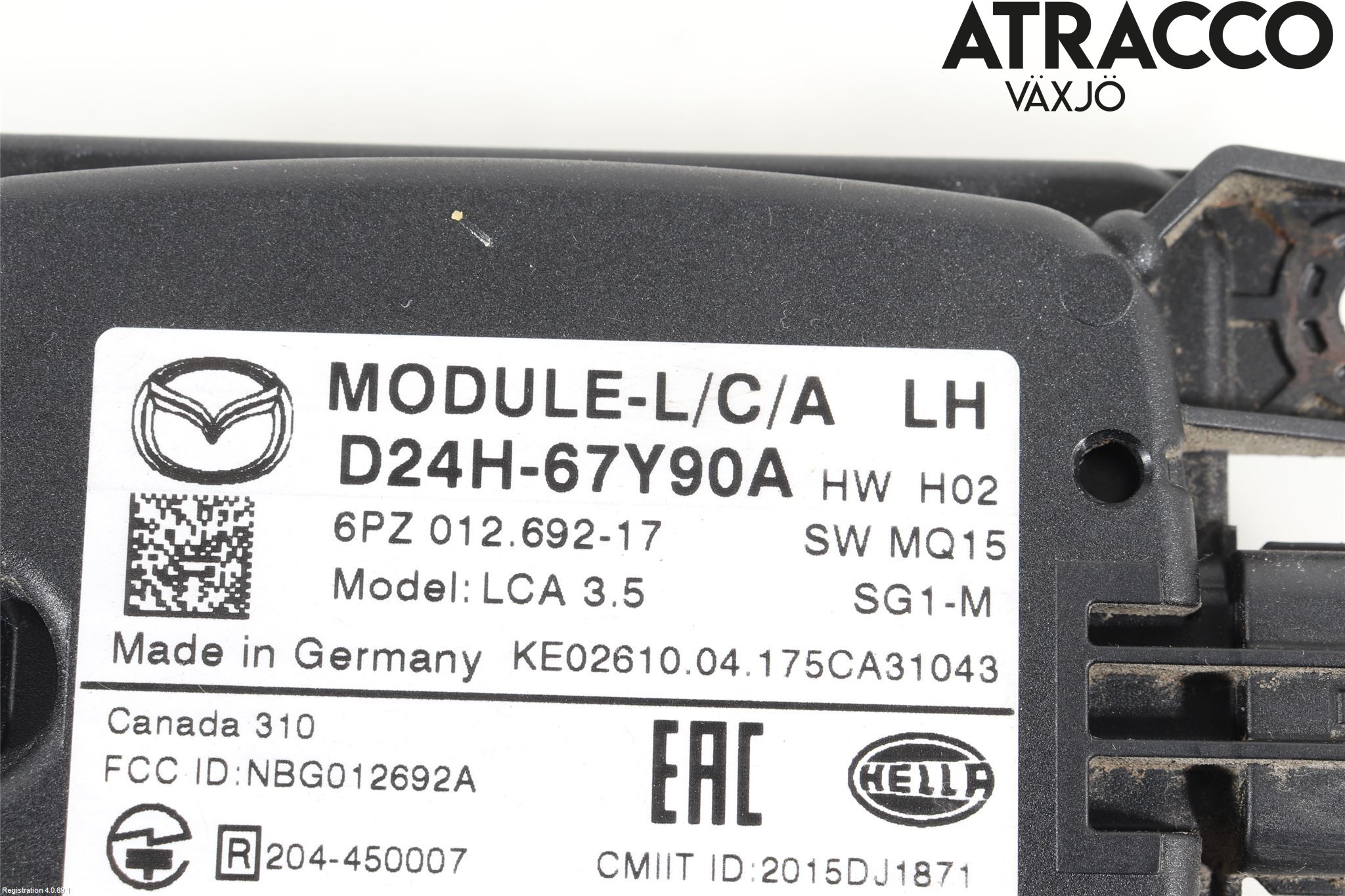 Mazda CX-3 Sensor Aktivt Kollisionsskydd