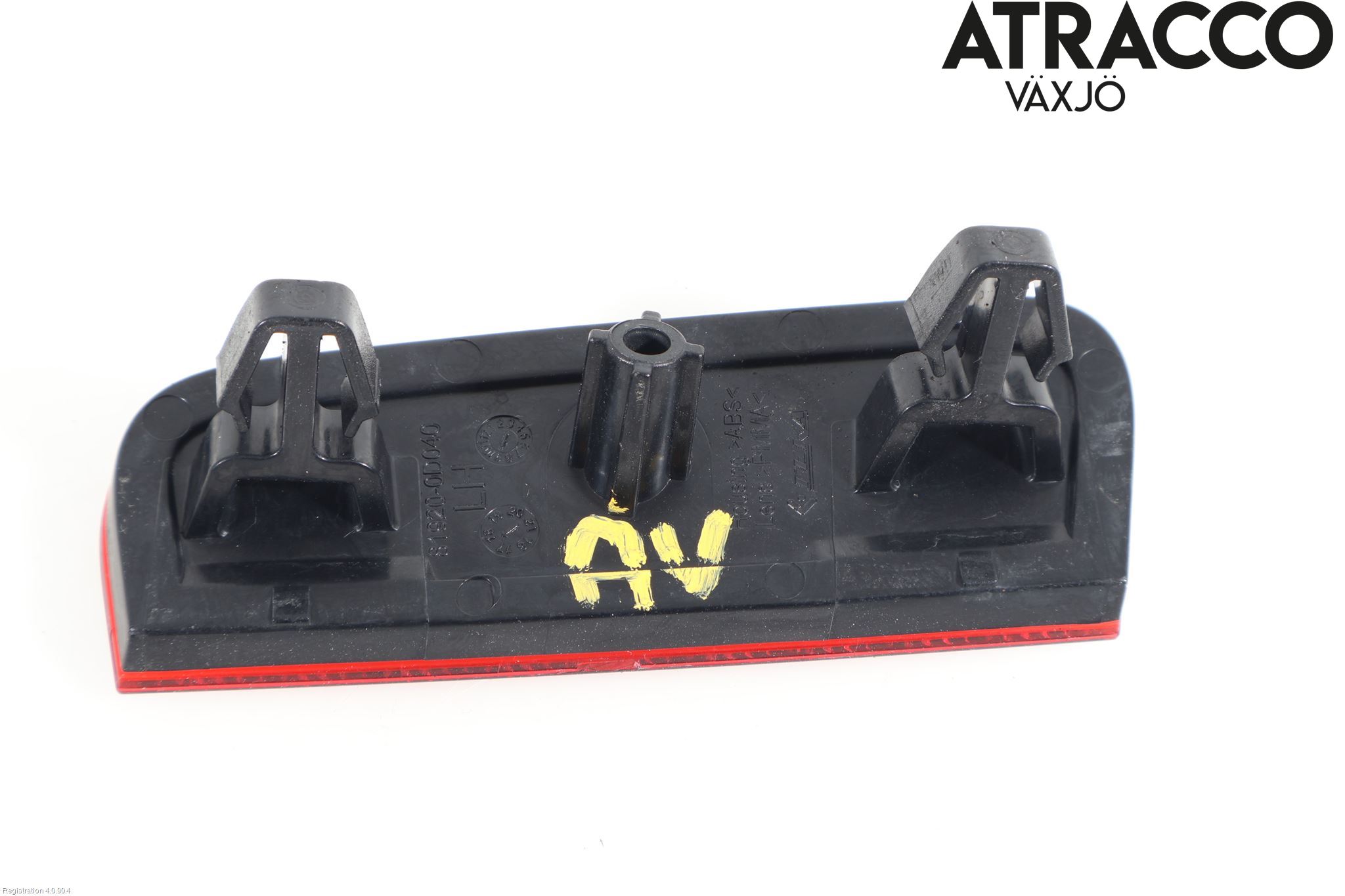 Toyota YARIS XP130 15-20 Dimljus/Reflex Bak