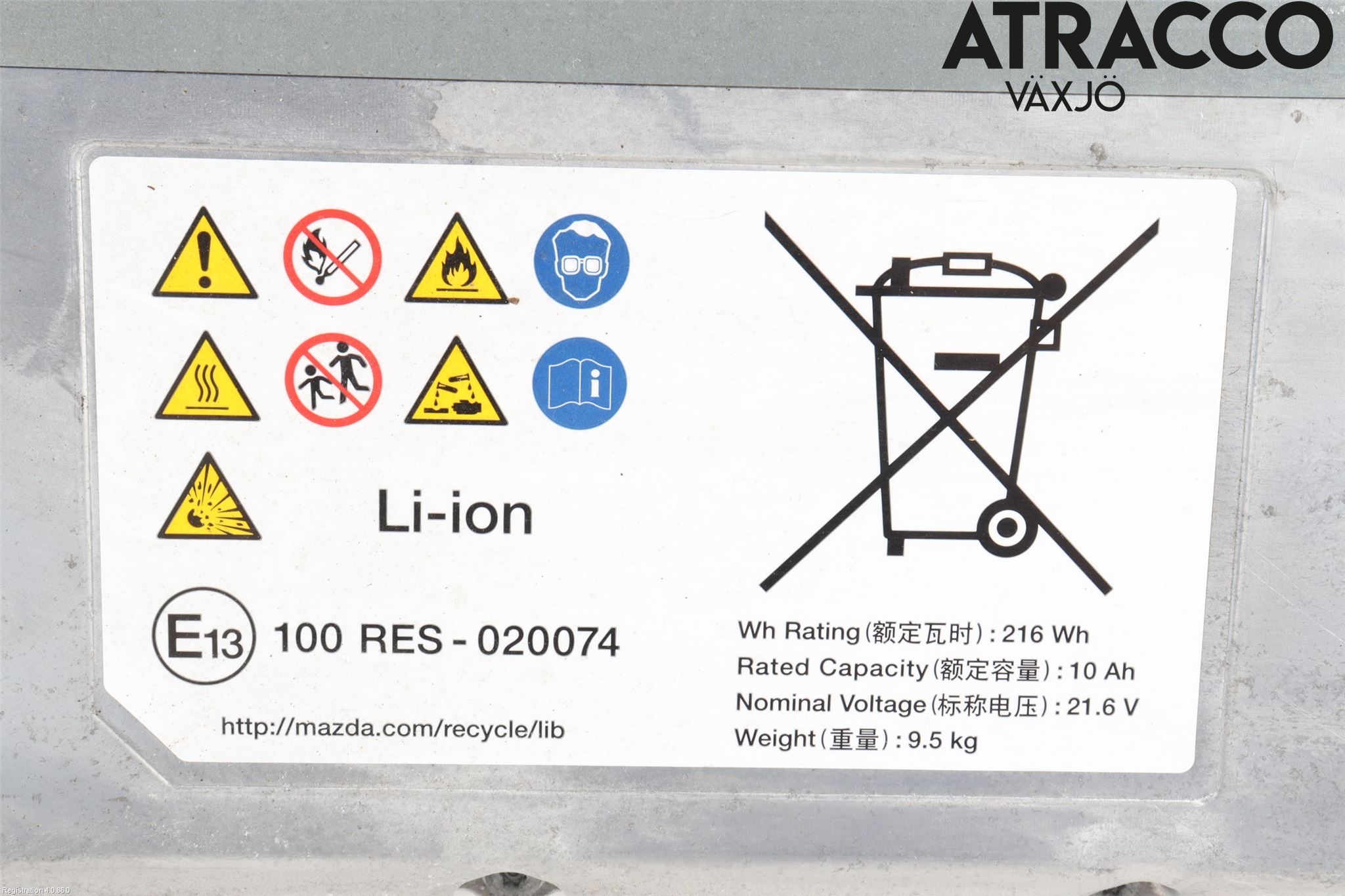 Mazda CX-30 20- Batteri Högspänning