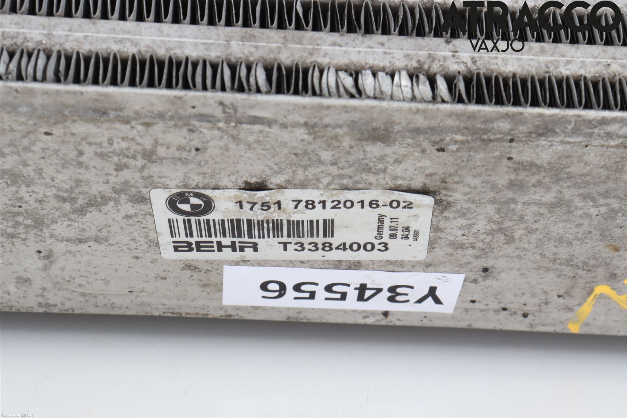BMW 5 F10/F11/F18 09-17 Laddluft-Intercooler Kyl