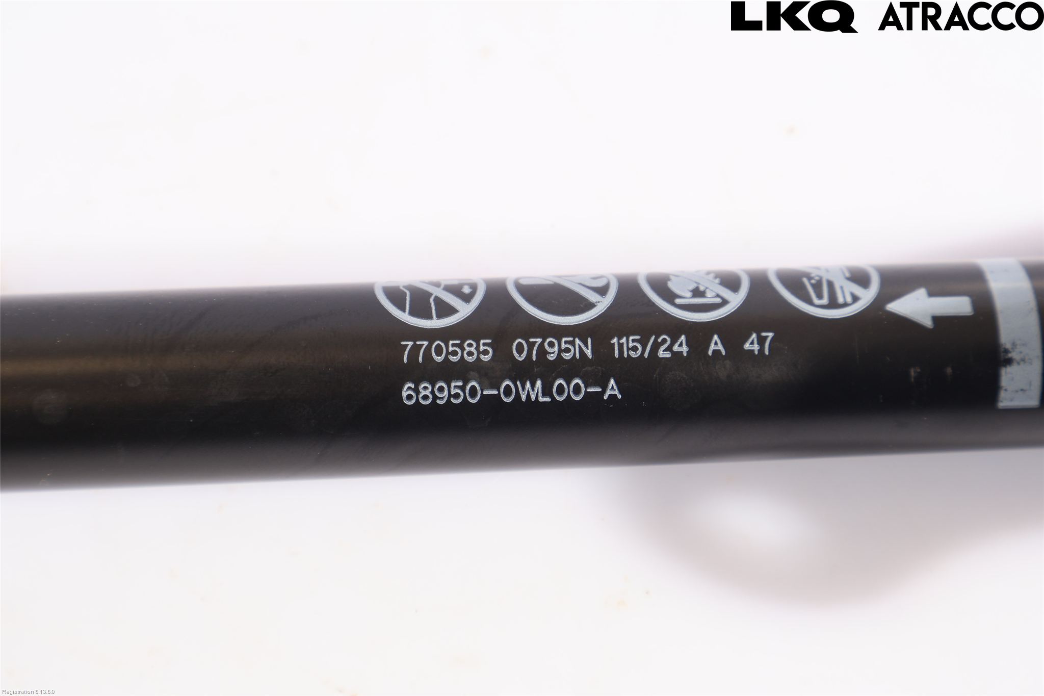 Toyota bZ4X EA10 22- Gasfjäder Baklucka