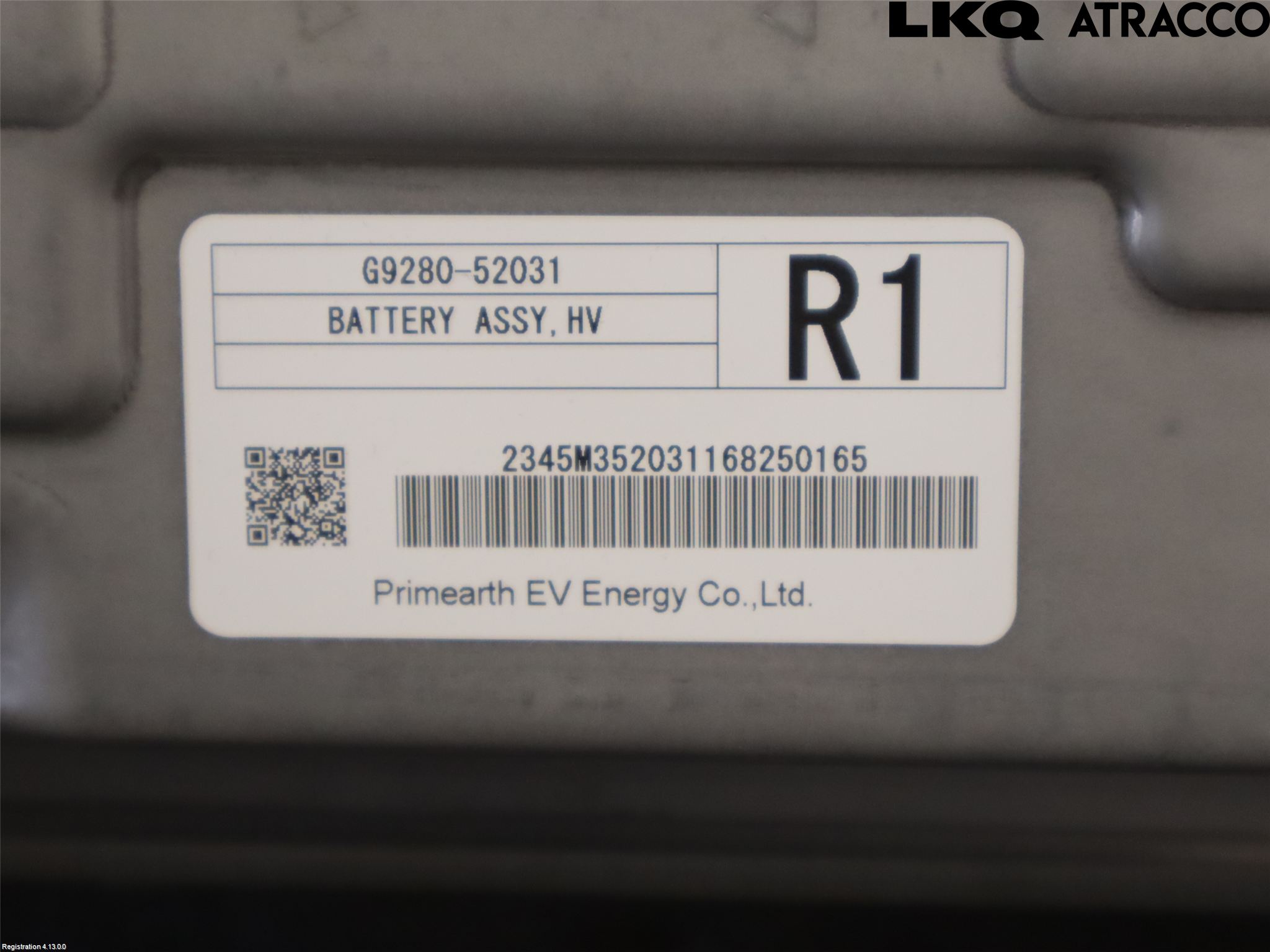 Toyota YARIS XP130 15-20 Batteri Högspänning