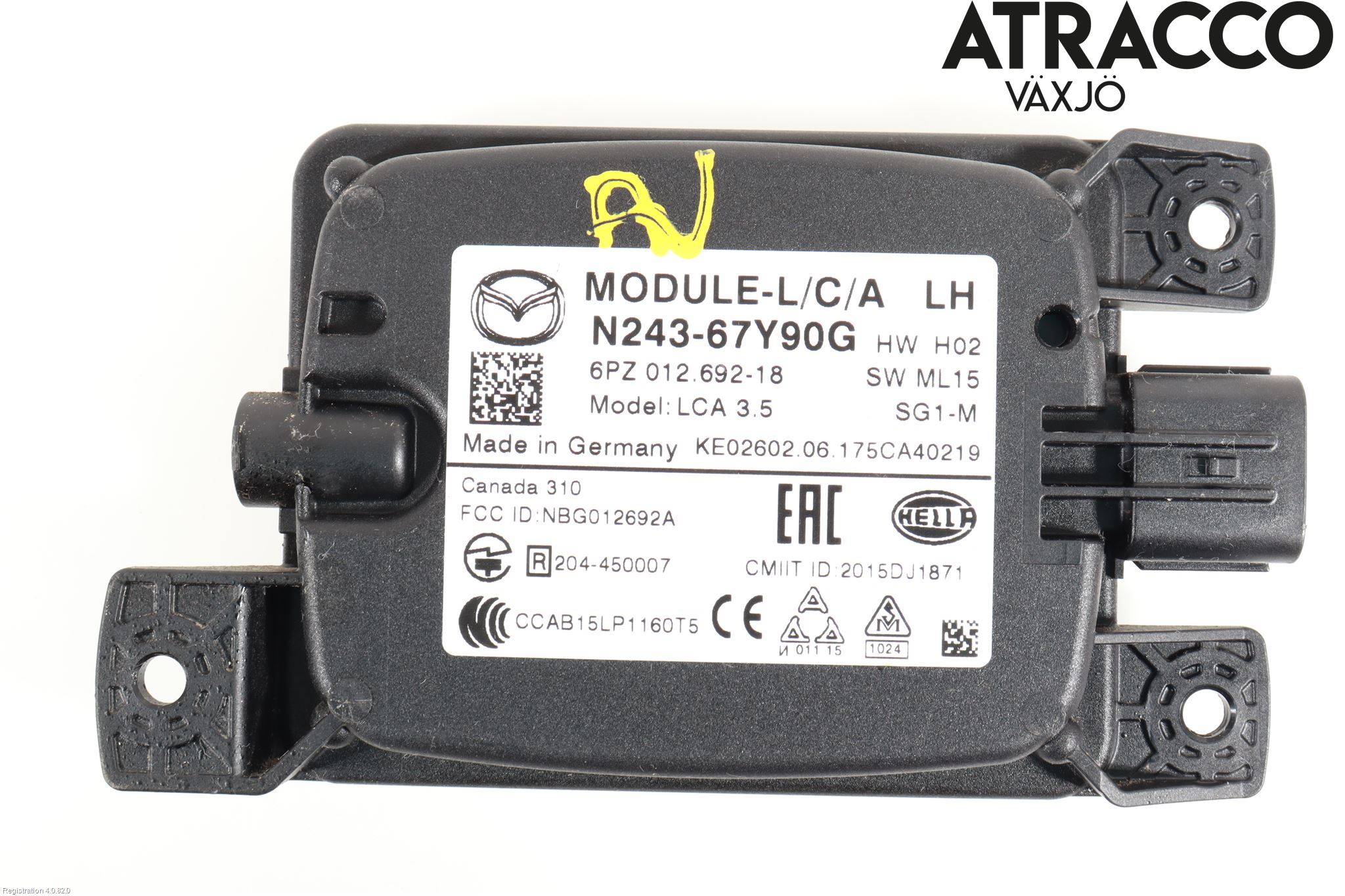 Mazda MX-5 IV (ND/ND2/ND3) MIATA 15- Sensor Aktivt Kollisionsskydd