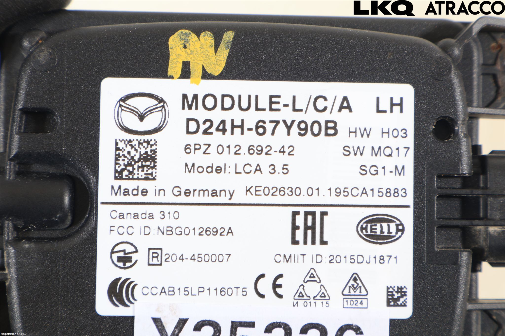 Mazda CX-3 Sensor Aktivt Kollisionsskydd