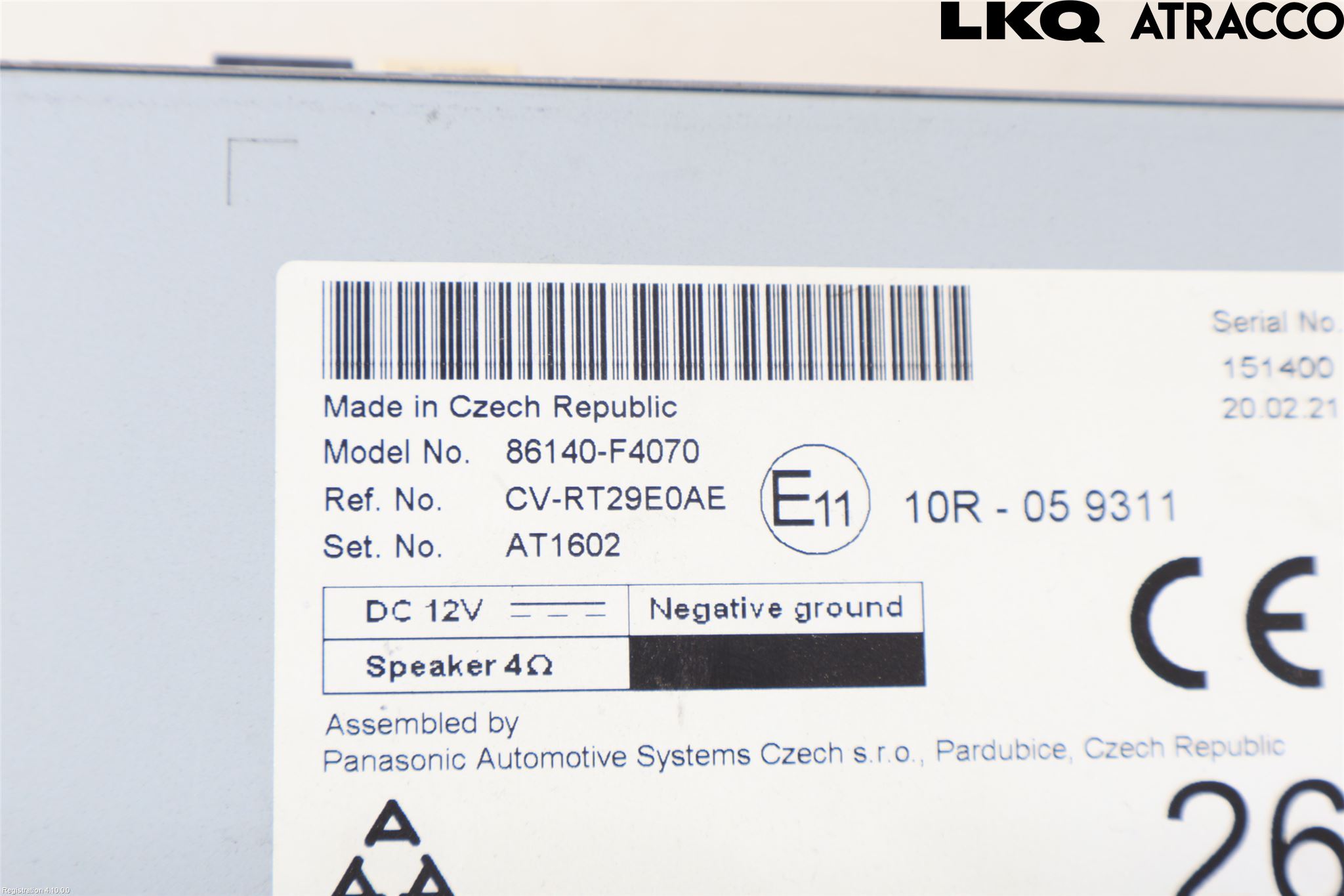 Toyota C-HR 16-23 Cd Radio - Multimediapanel