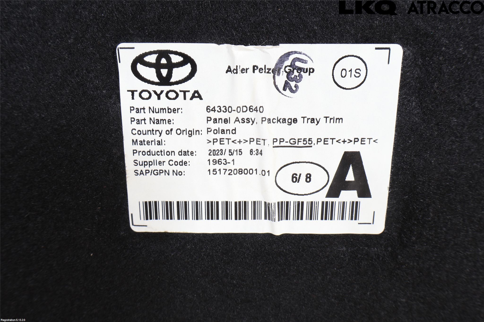 Toyota YARIS XP21 20- Hatthylla