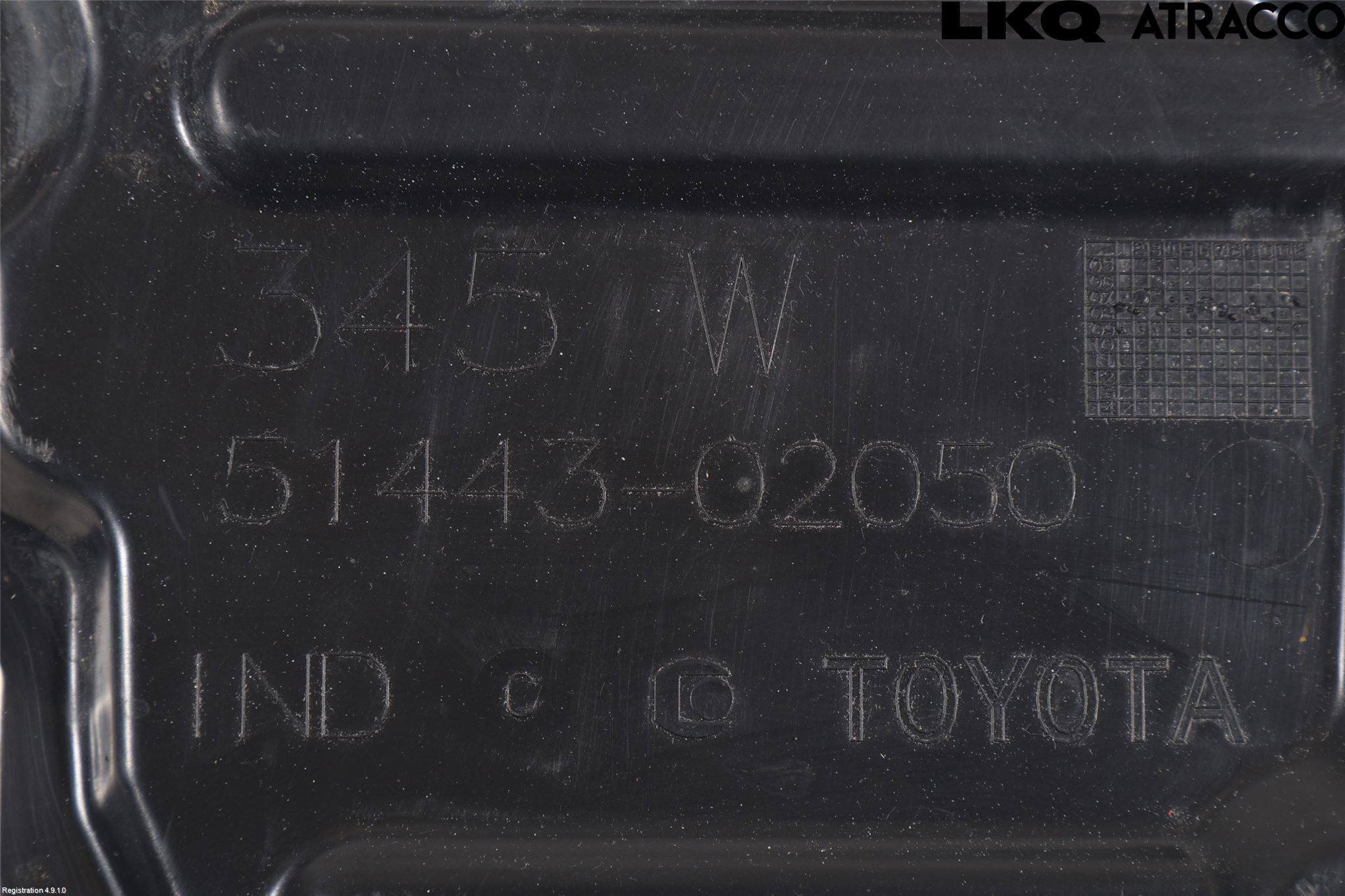Toyota AVENSIS 09-15 Hasplåt Plåt-Plast