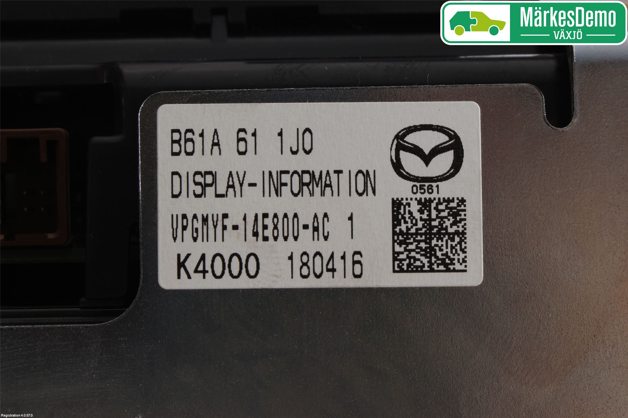 Mazda 3 III 14-19 Cd Radio - Multimediapanel