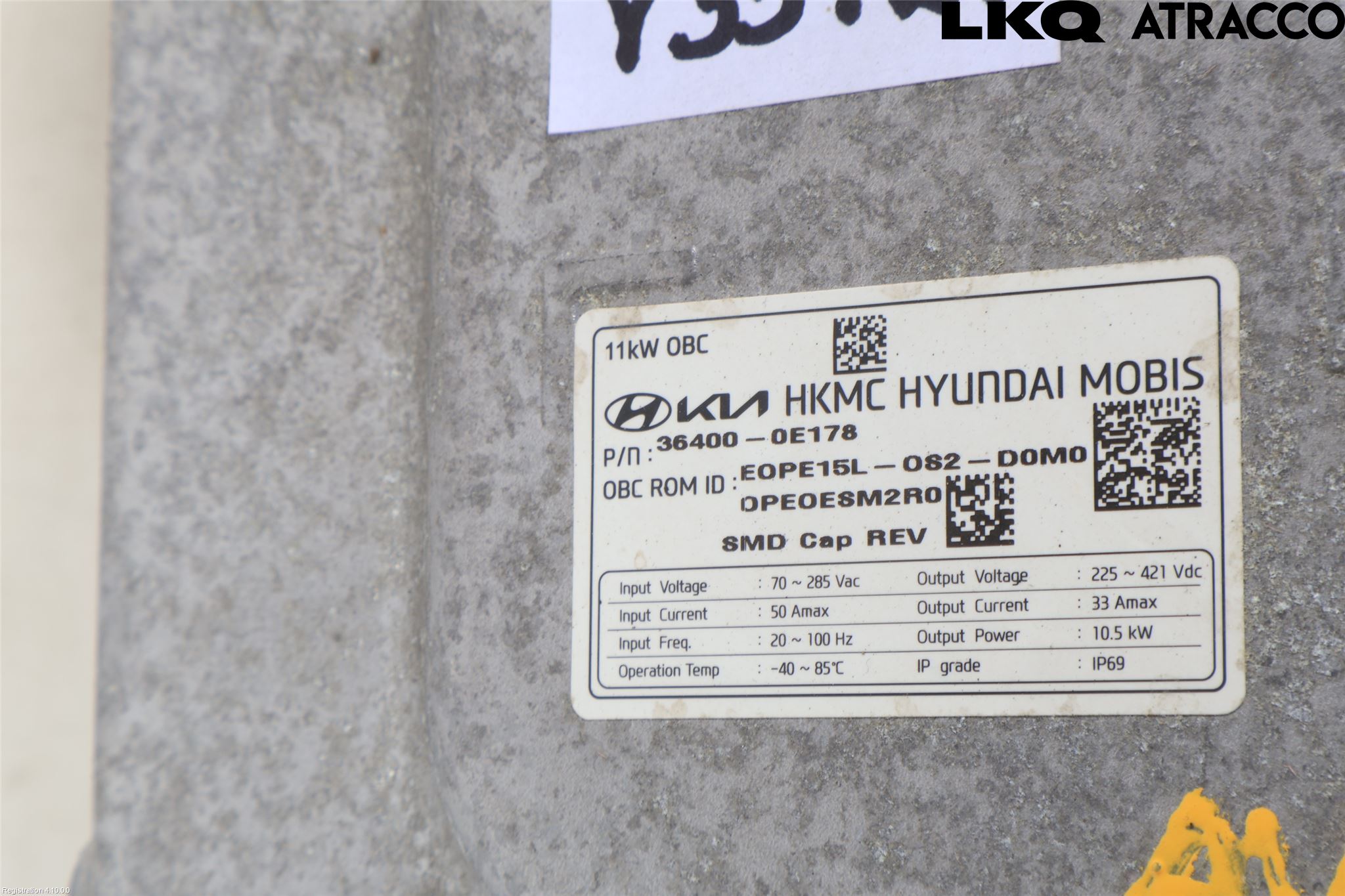 Hyundai KONA/ELECTRIC OS 18-23 Batteriladdare Högspänning
